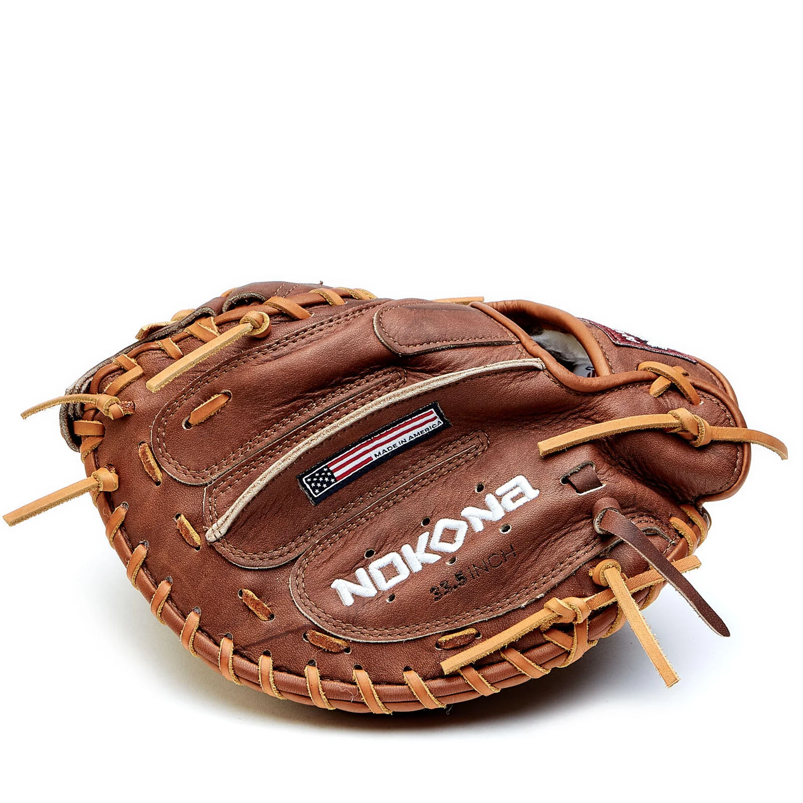 Nokona Walnut W-3350 Closed Web Baseball Catchers Mitt - 33.5" - Image 3