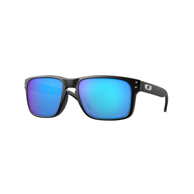 Oakley Holbrook Sunglasses - Prizm Sapphire Polarized Lenses and Matte Black Frame