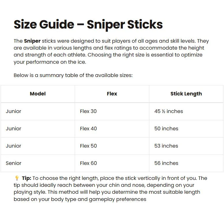 Powertek V5.0 Sniper Junior Ringette Stick - 40 Flex - Image 20