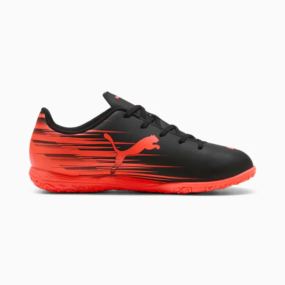 Puma Attacanto II Junior Soccer Cleats - Black/Glowing Red