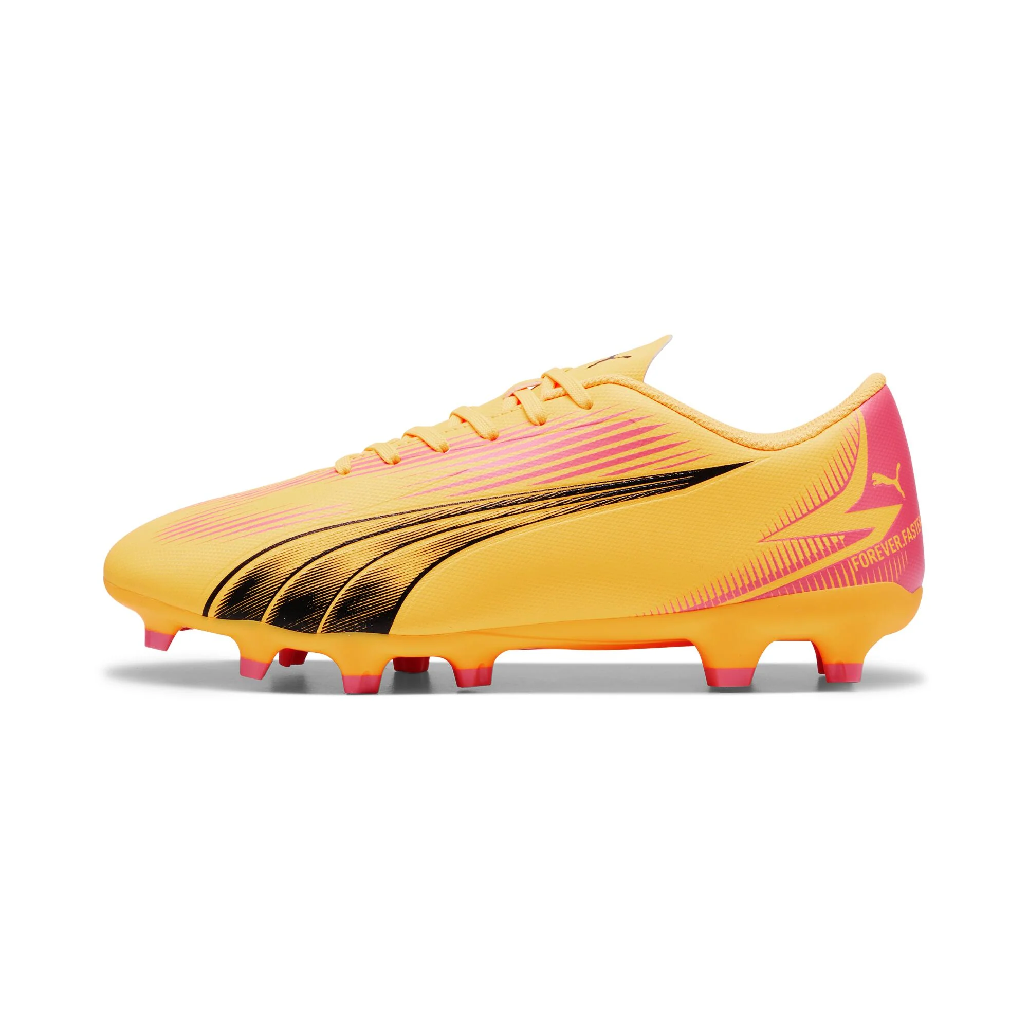 Puma Ultra Play FG/AG Men's Soccer Cleats - Sun Str/Black/Sunset - Image 4