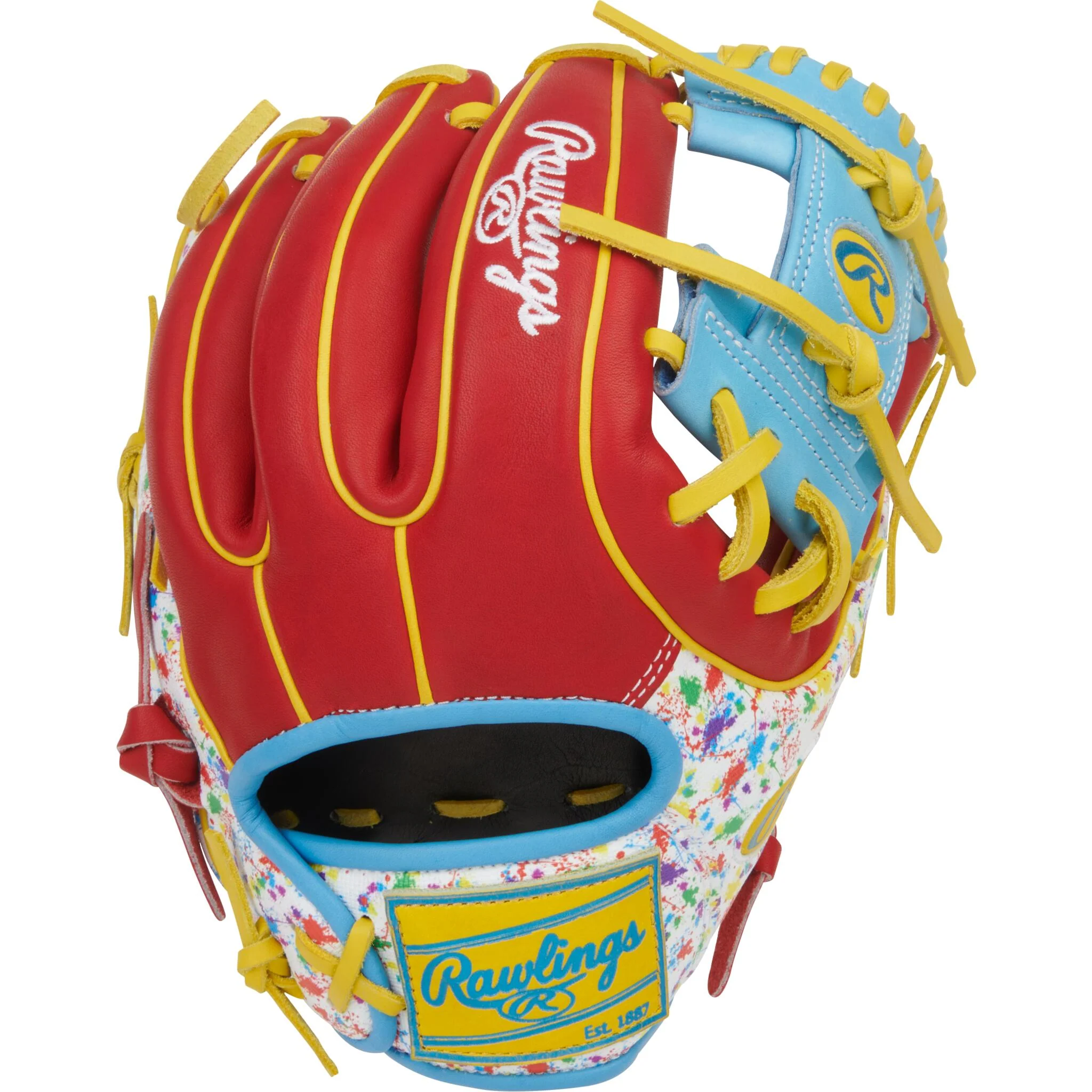 Rawlings Heart of the Hide 11.5" Baseball Glove - Scarlet/Splatter - Right Hand Throw