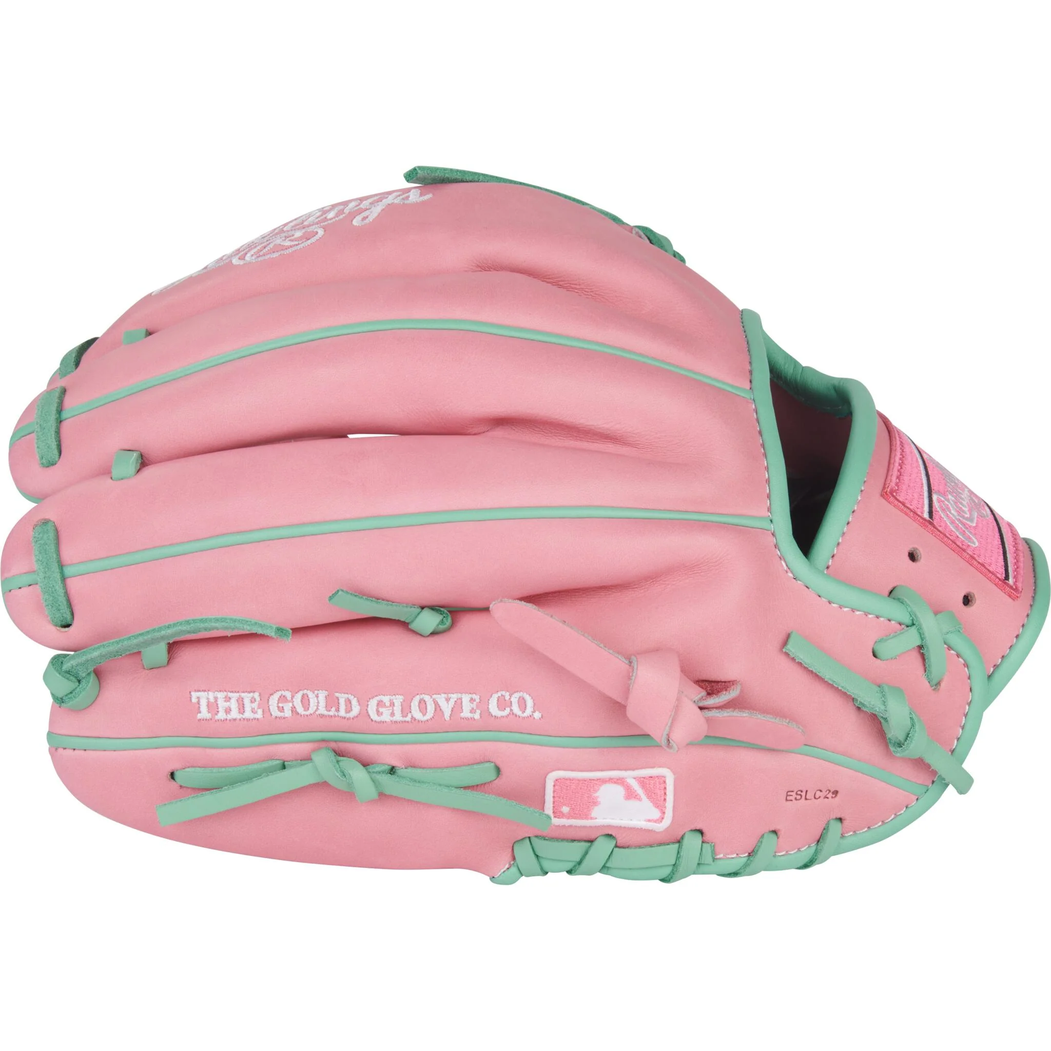 Rawlings Heart of the Hide 11.75" Baseball Glove - Pink/Mint - Right Hand Throw - Image 4