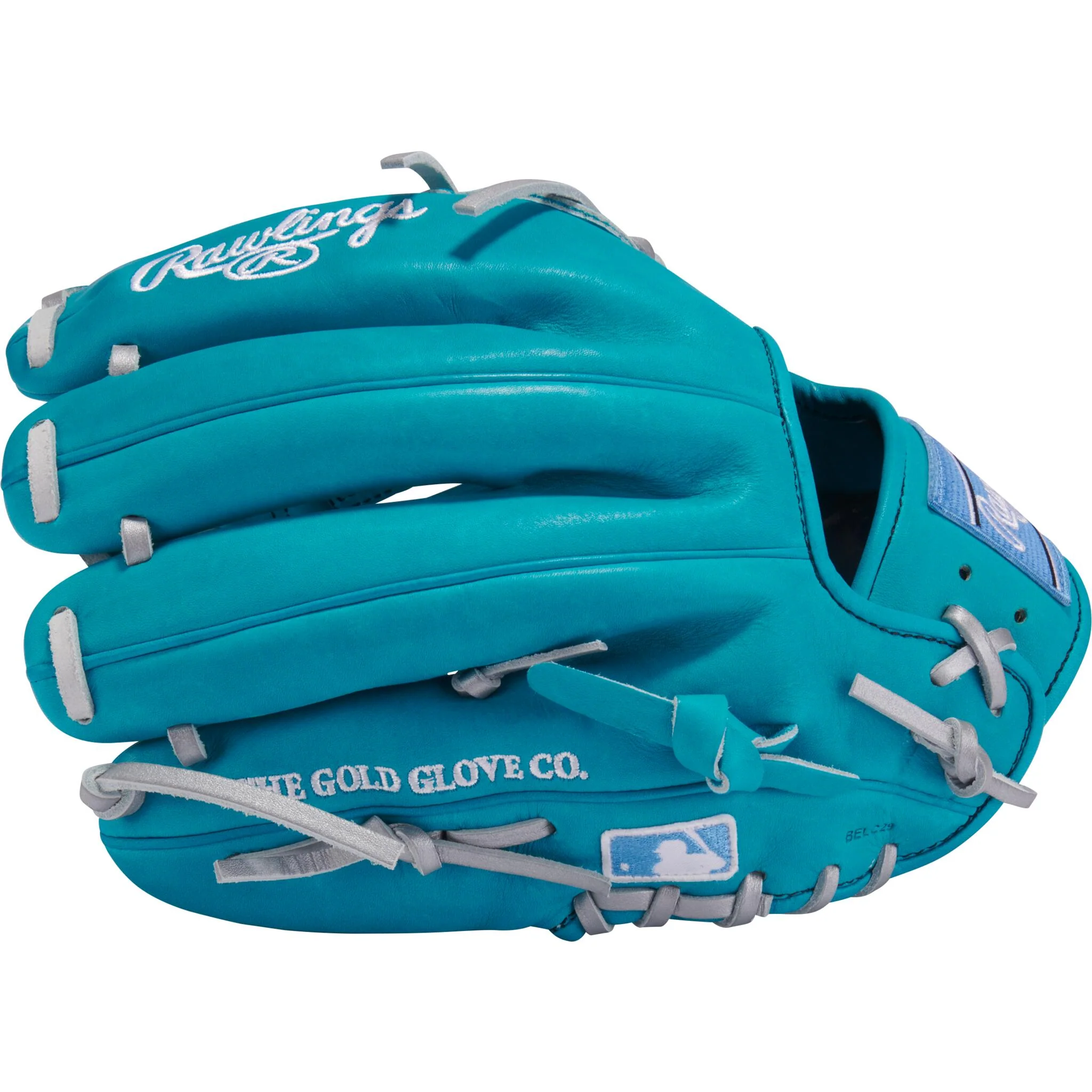 Rawlings Heart of the Hide 11.75" Pitcher's Baseball Glove - Cyan/Silver - Right Hand Throw - Image 4