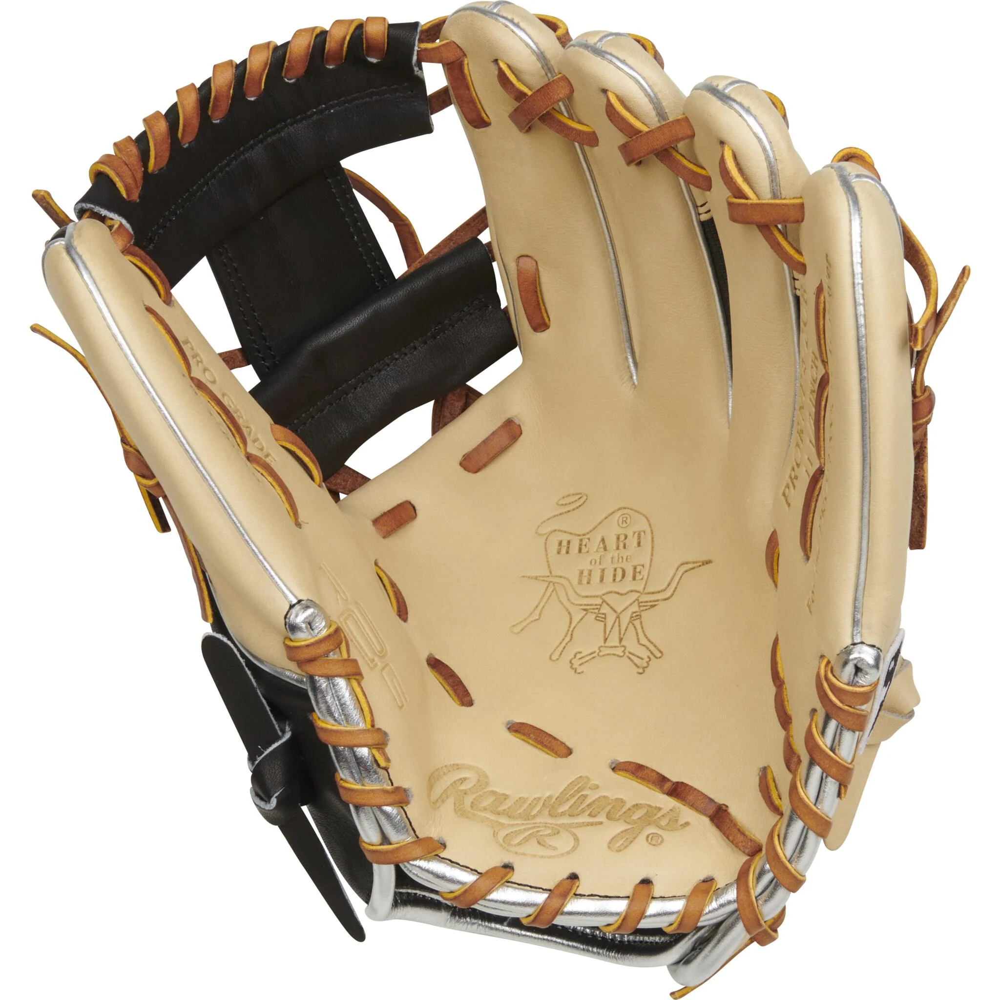 Rawlings Heart Of The Hide 12" Baseball Glove 11.5" - Camel/Black Speedshell - Right Hand Throw - Image 5