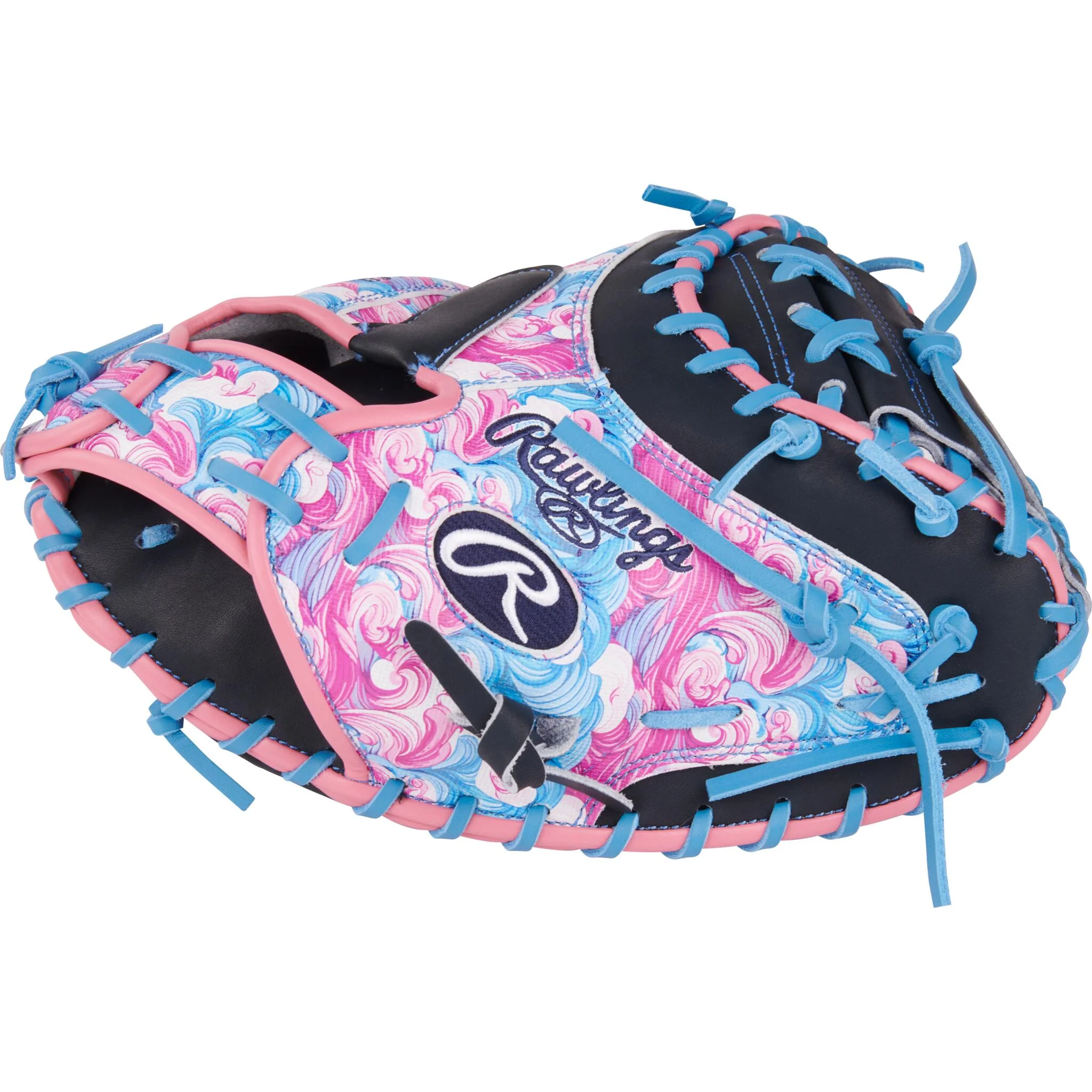 Rawlings Heart Of The Hide ColorSync 9.0 34" Catcher's Mitt (2025) - Navy/Swirl - Image 4