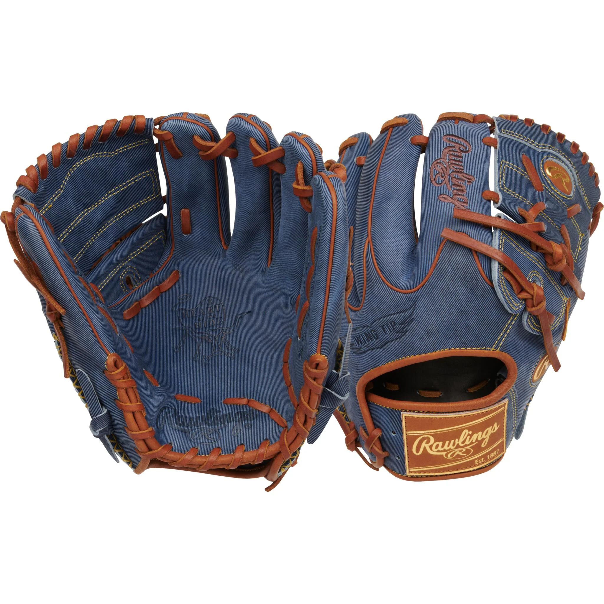 Rawlings Heart Of The Hide Denim 11.75" Limited Edition Baseball Glove - Image 3