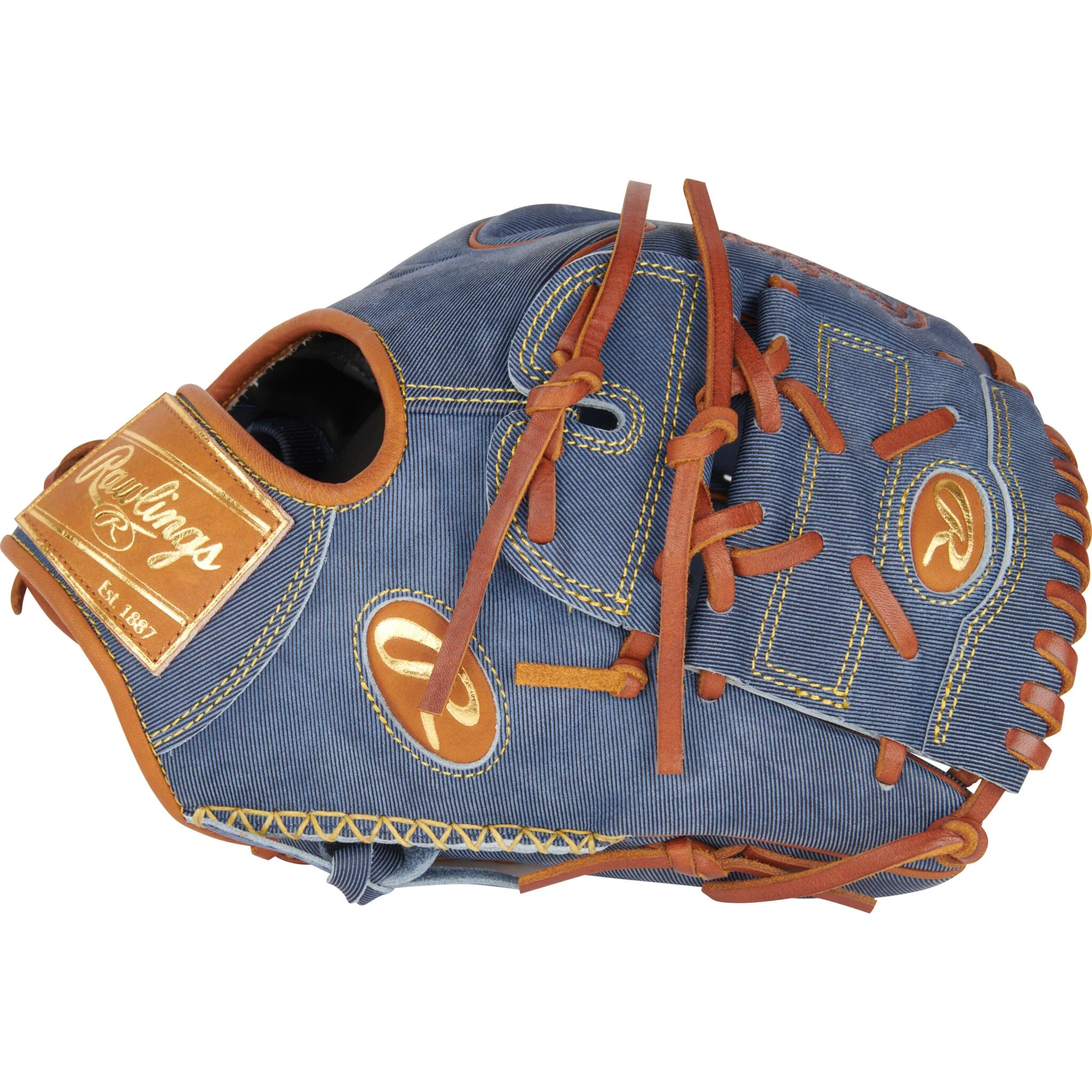 Rawlings Heart Of The Hide Denim 11.75" Limited Edition Baseball Glove - Image 4
