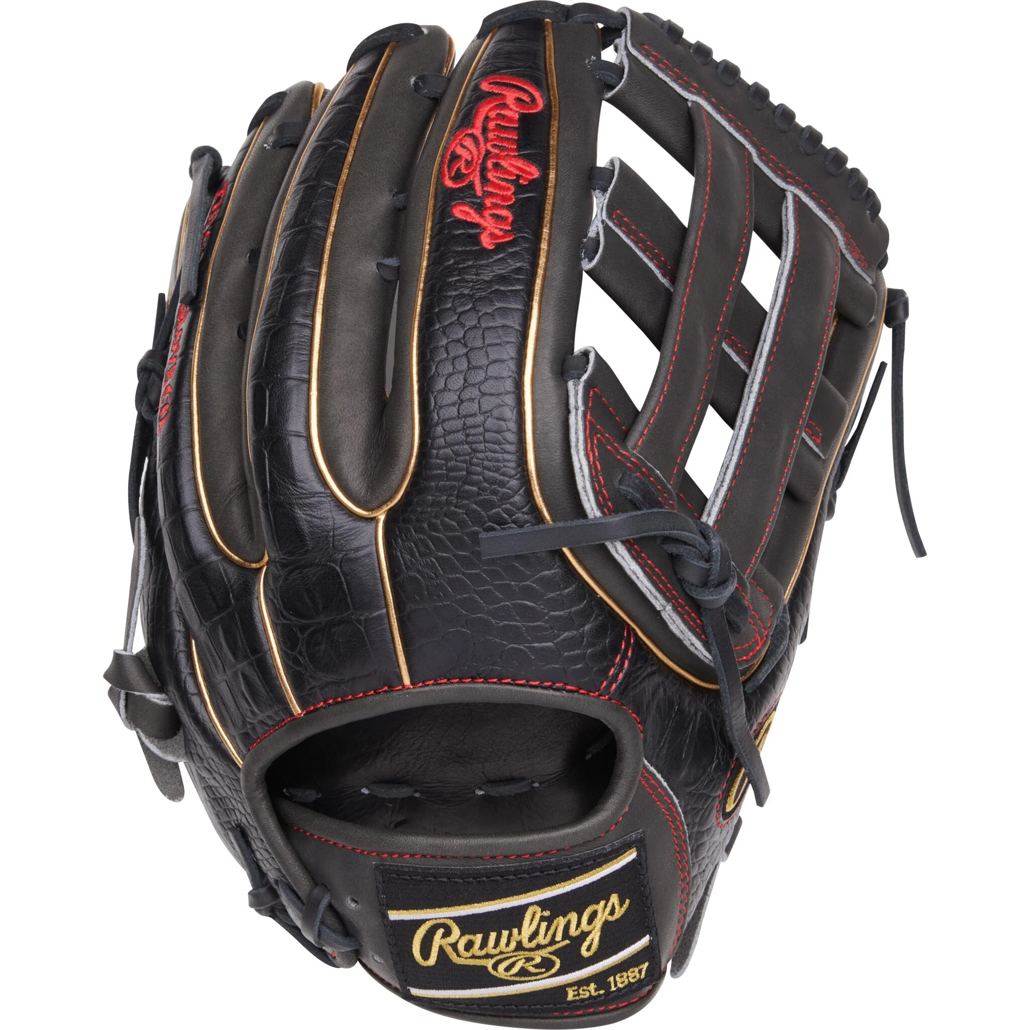Rawlings Heart Of The Hide Series 12.75" Baseball Glove - Black Hypershell - Image 2