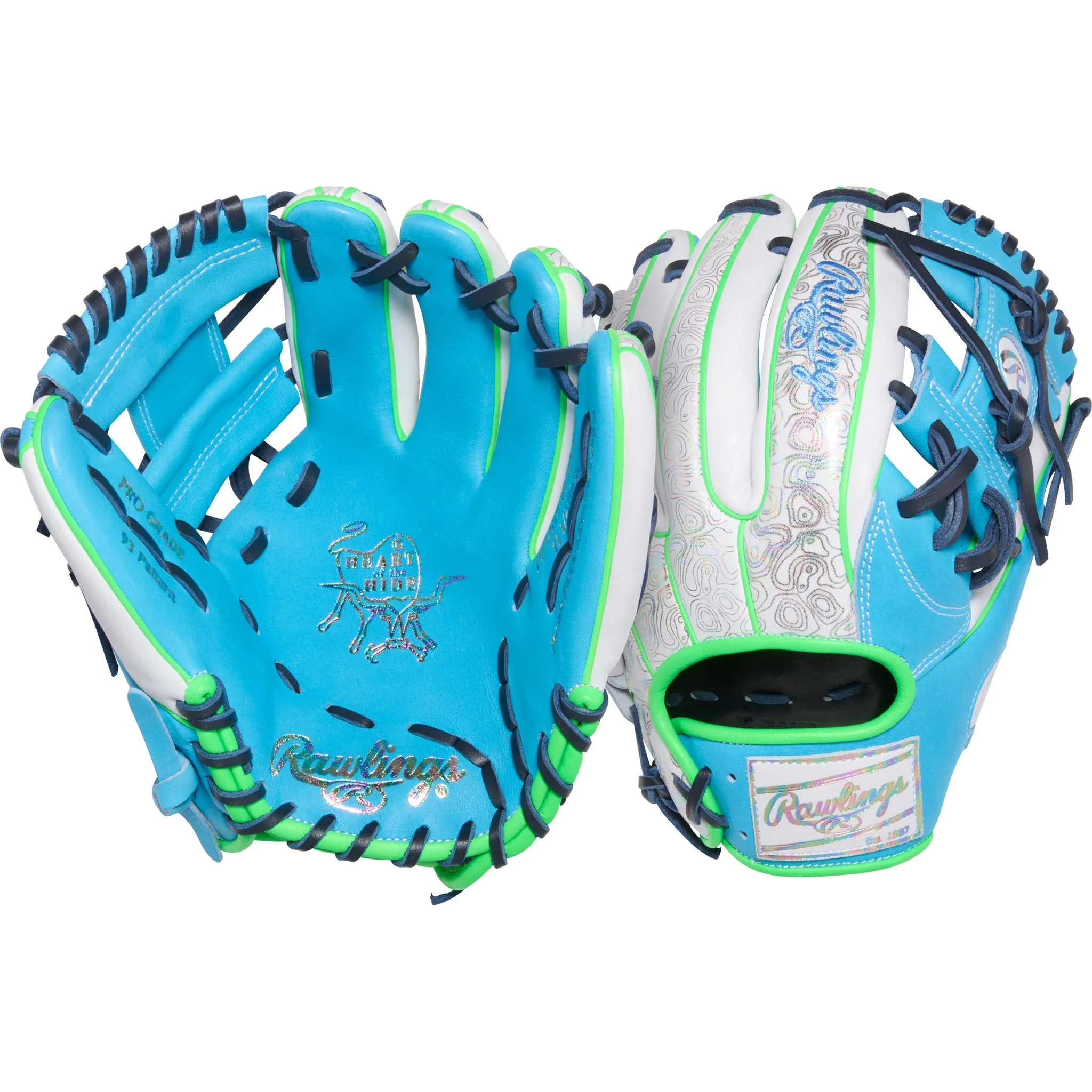 Rawlings Heart of the Hide Colour Sync 10 GeoPrint 11.5" Baseball Glove (2026) - Right Hand Throw - Image 5