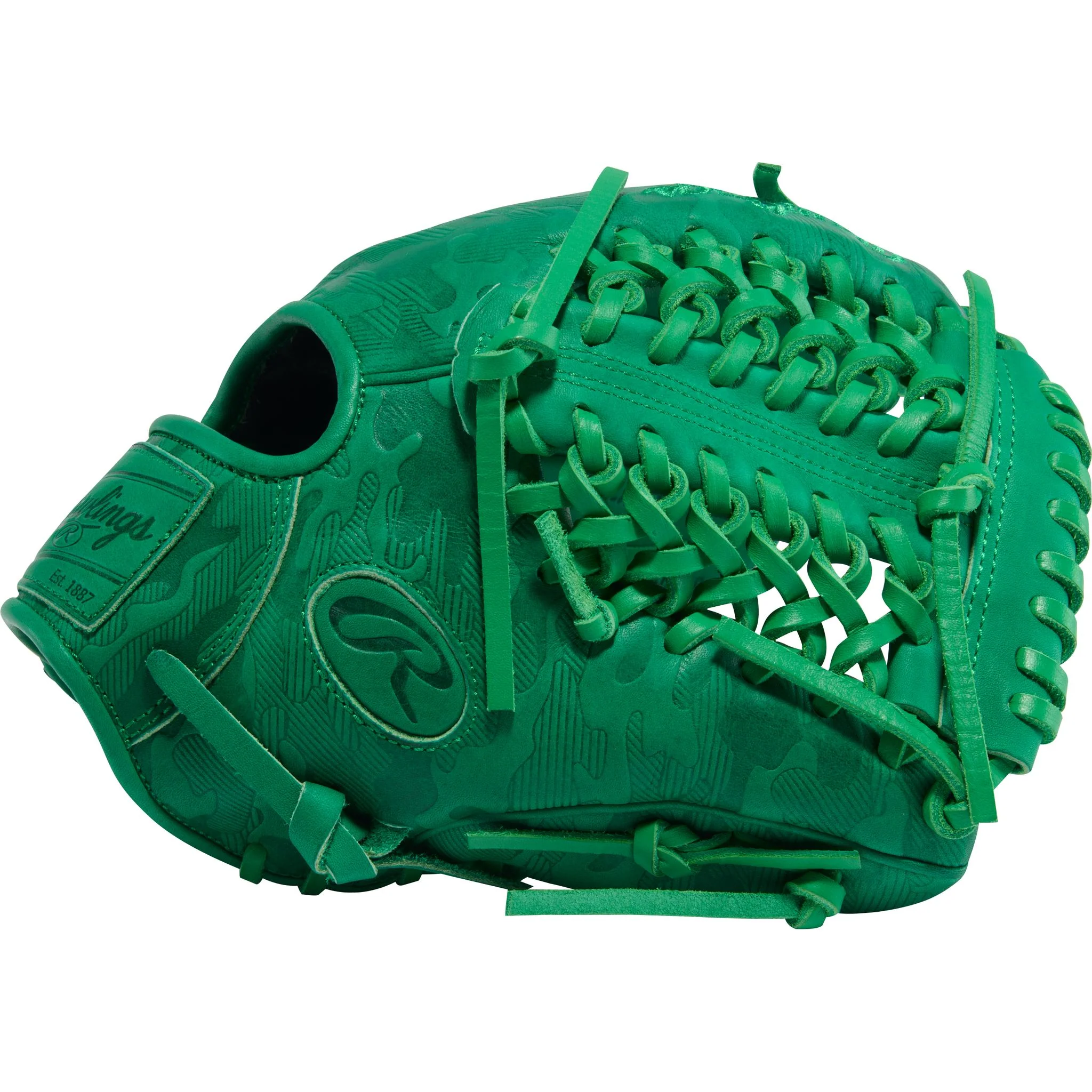 Rawlings Heart of the Hide Colour Sync 10 Kelly Green Camo 11.75" Baseball Glove (2026) - Right Hand Throw - Image 3