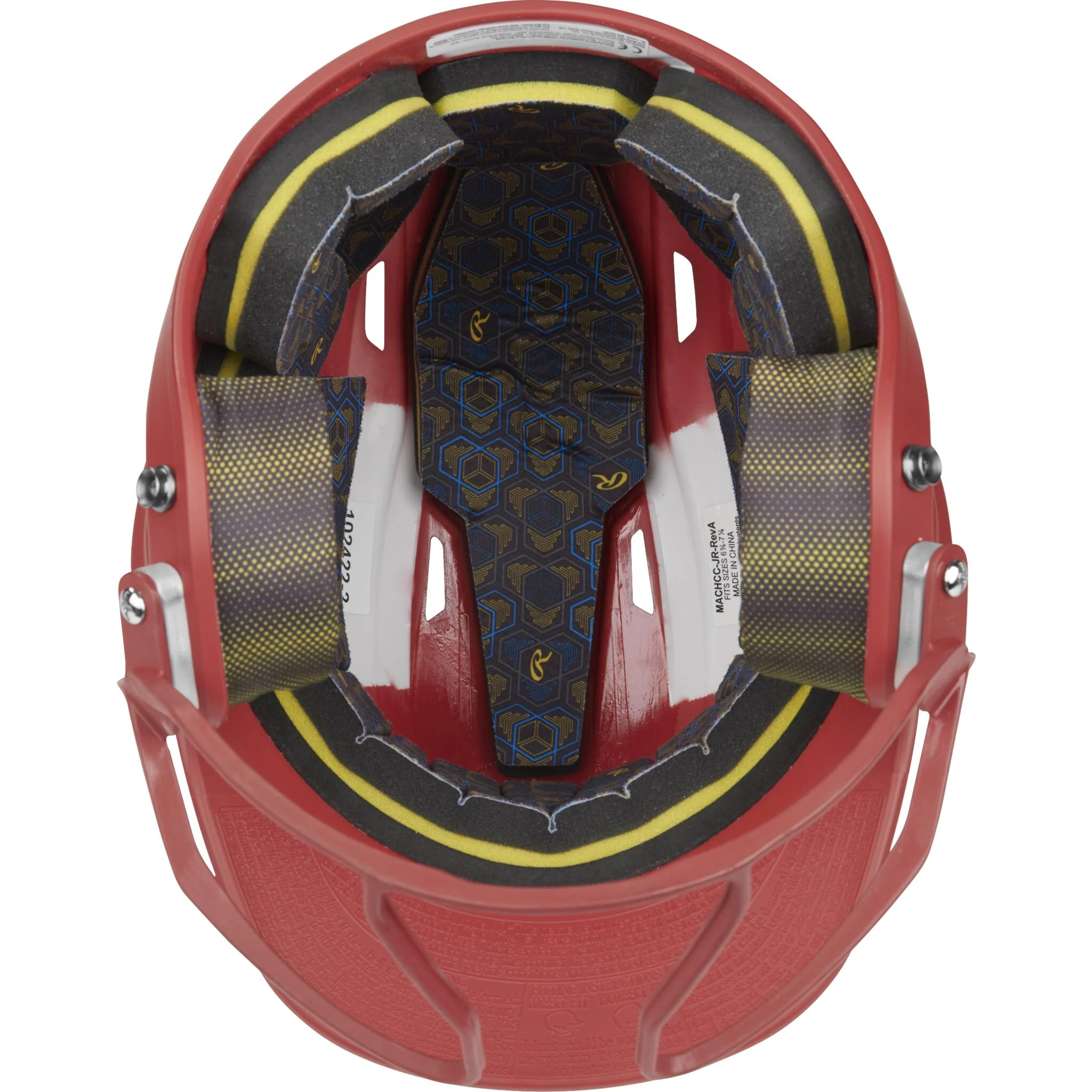 Rawlings Mach Hi-Viz Junior Batting Helmet With Hi-Viz Face Guard - Image 14