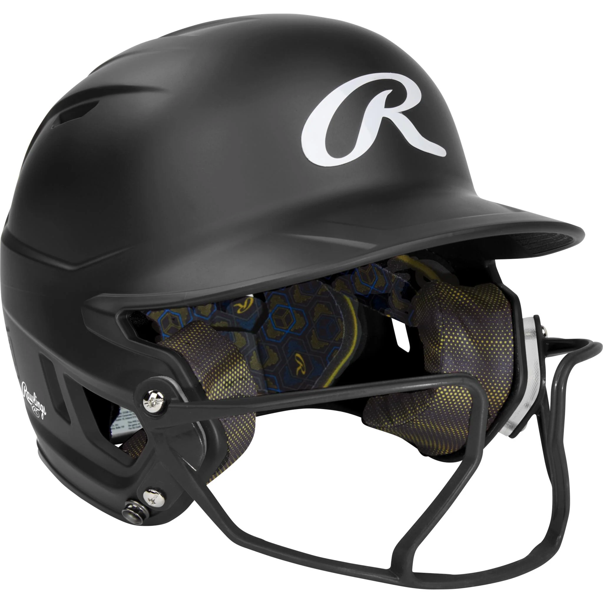 Rawlings Mach Hi-Viz Junior Batting Helmet With Hi-Viz Face Guard - Image 6