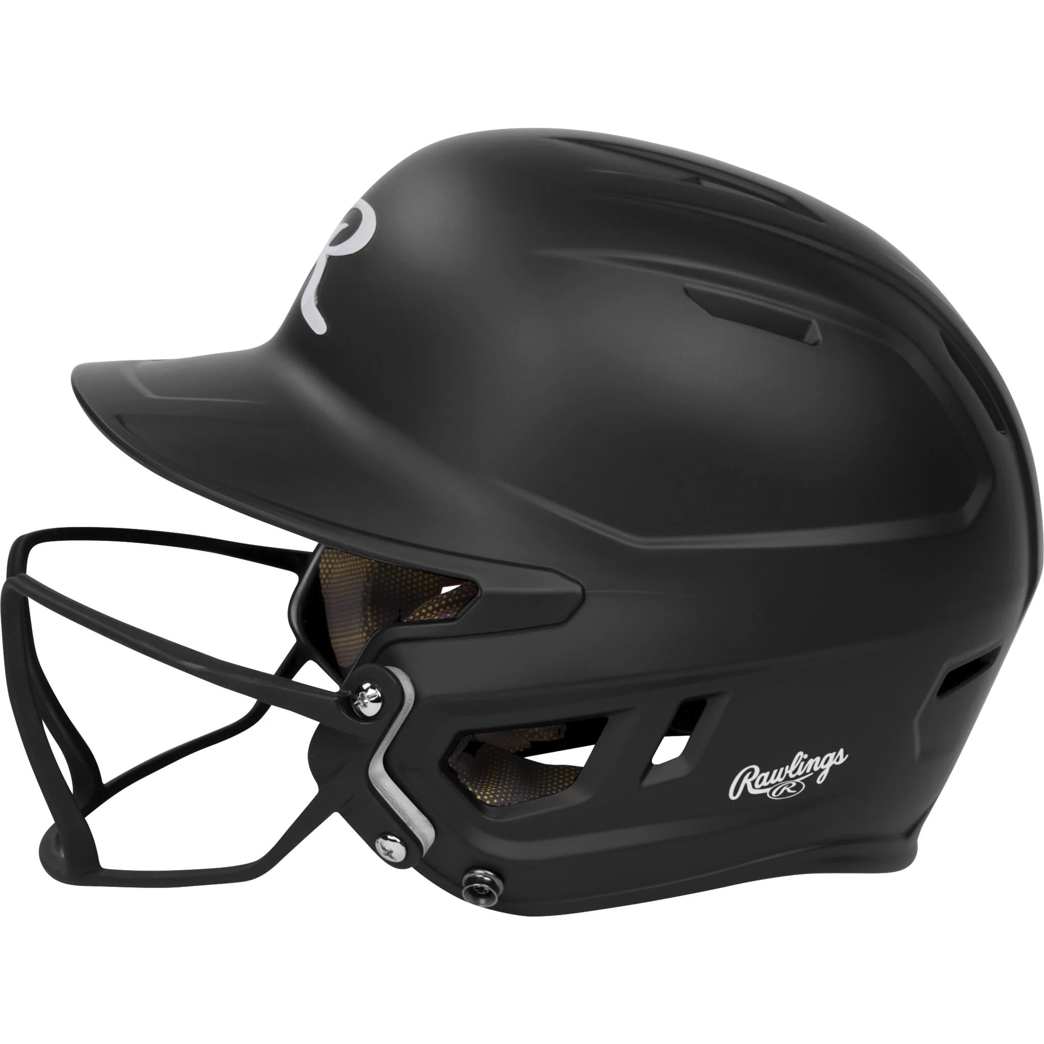 Rawlings Mach Hi-Viz Senior Batting Helmet With Hi-Viz Face Guard - Image 3