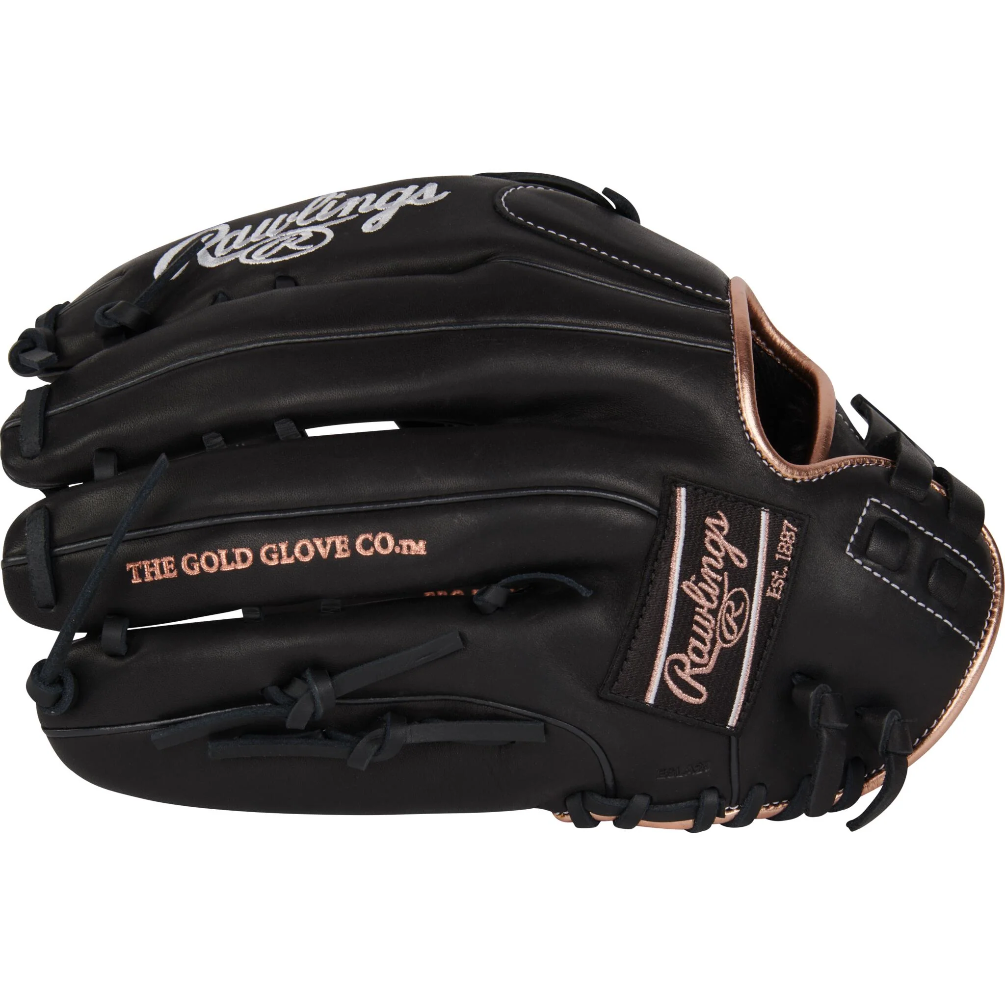 Rawlings R9 Series 13" Youth Fastpitch Softball Glove - Black - Right Hand Throw - Image 5