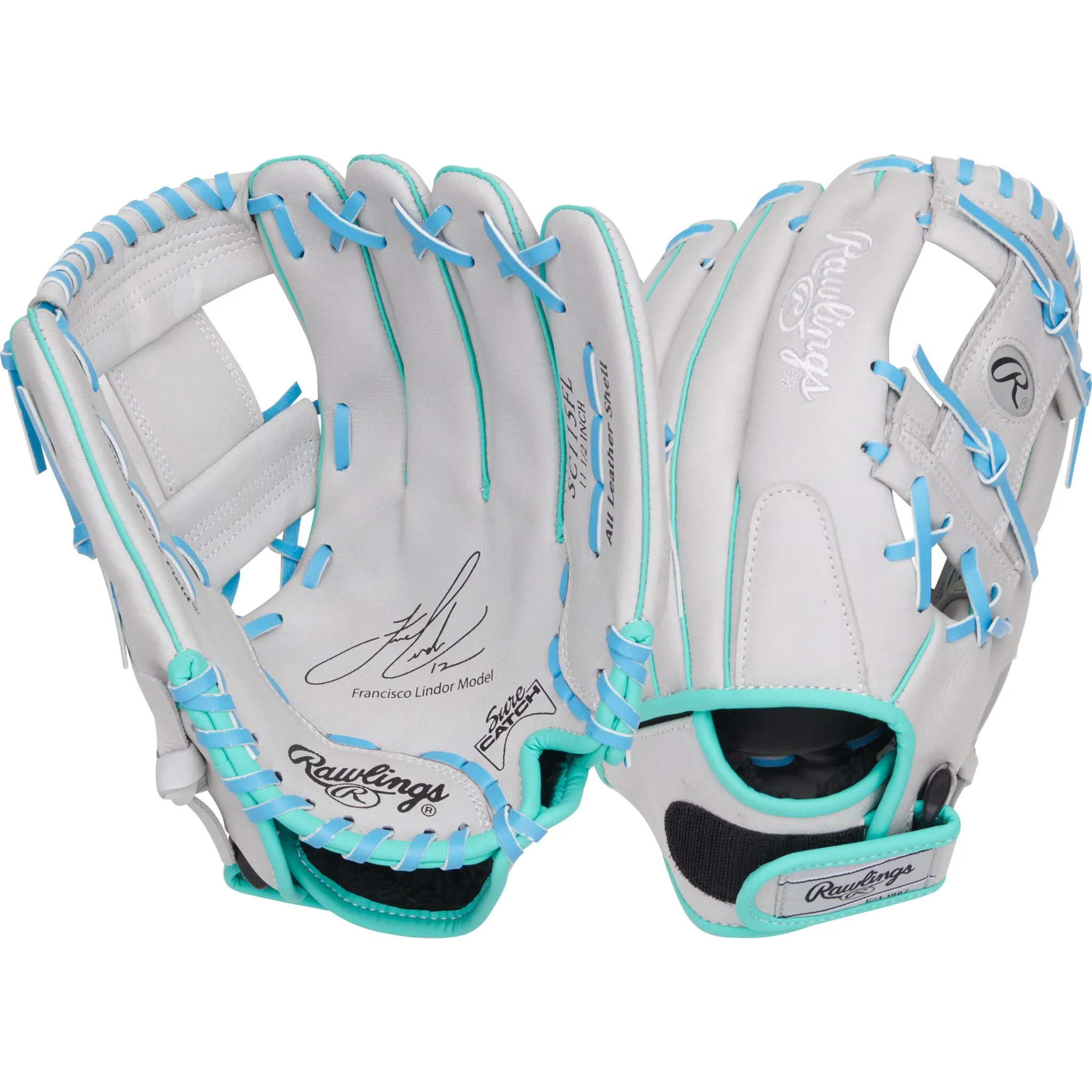 Rawlings Sure Catch 11.5" Youth Baseball Glove - Franciso Lindor - Right Hand Throw - Image 3