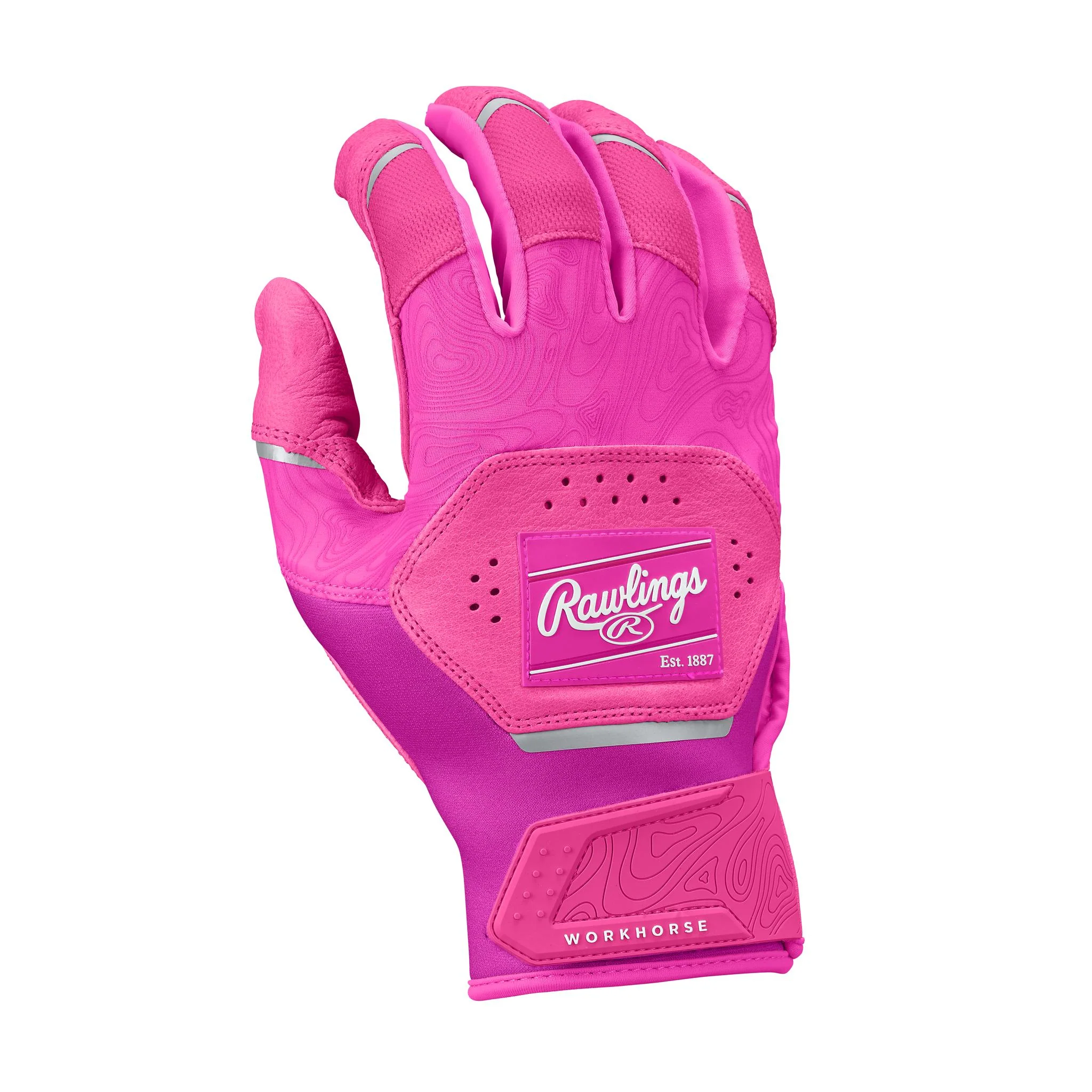 Rawlings Workhorse Youth Baseball Batting Gloves - Image 5