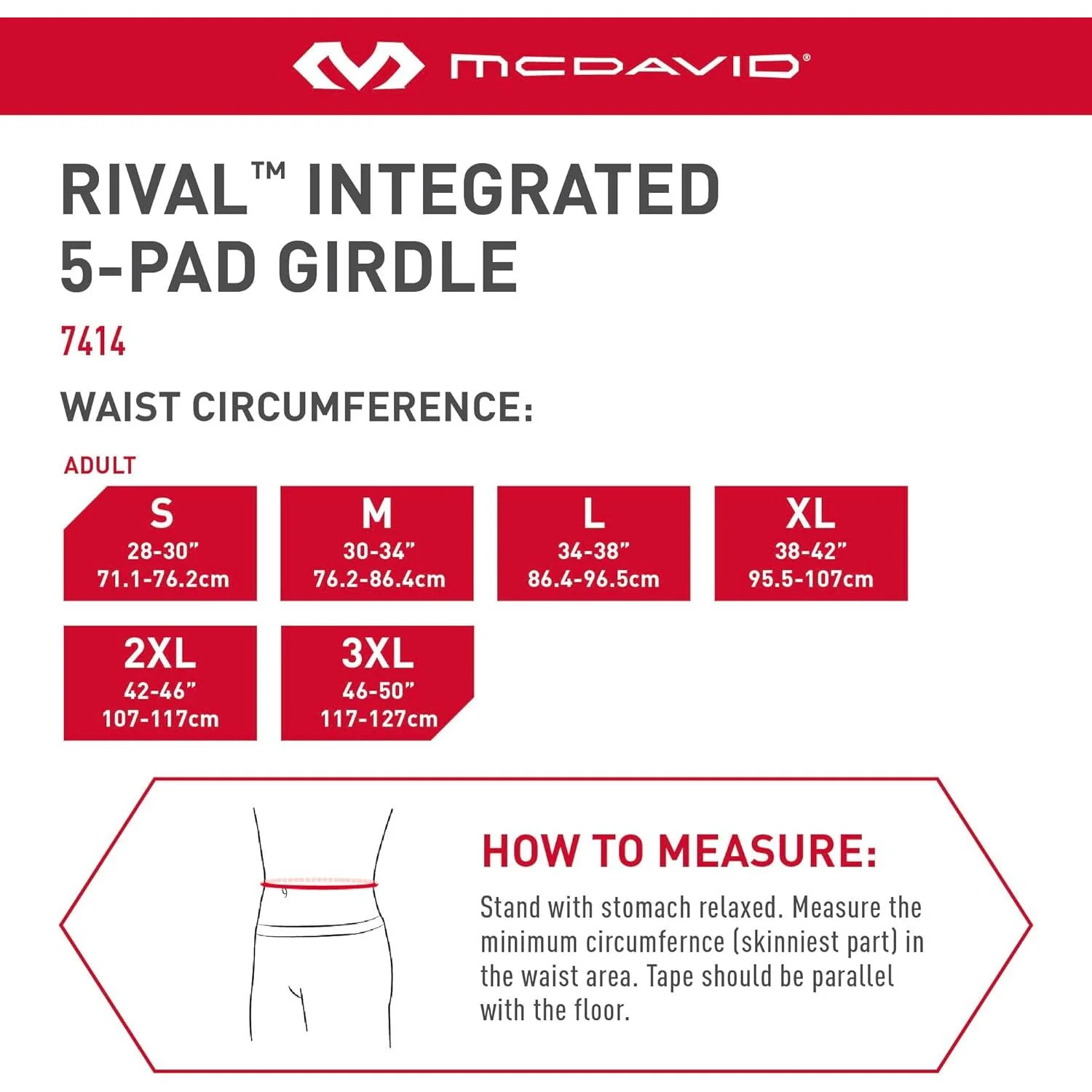McDavid Rival Integrated Girdle With Hard-Shell Thigh Guards - Image 8