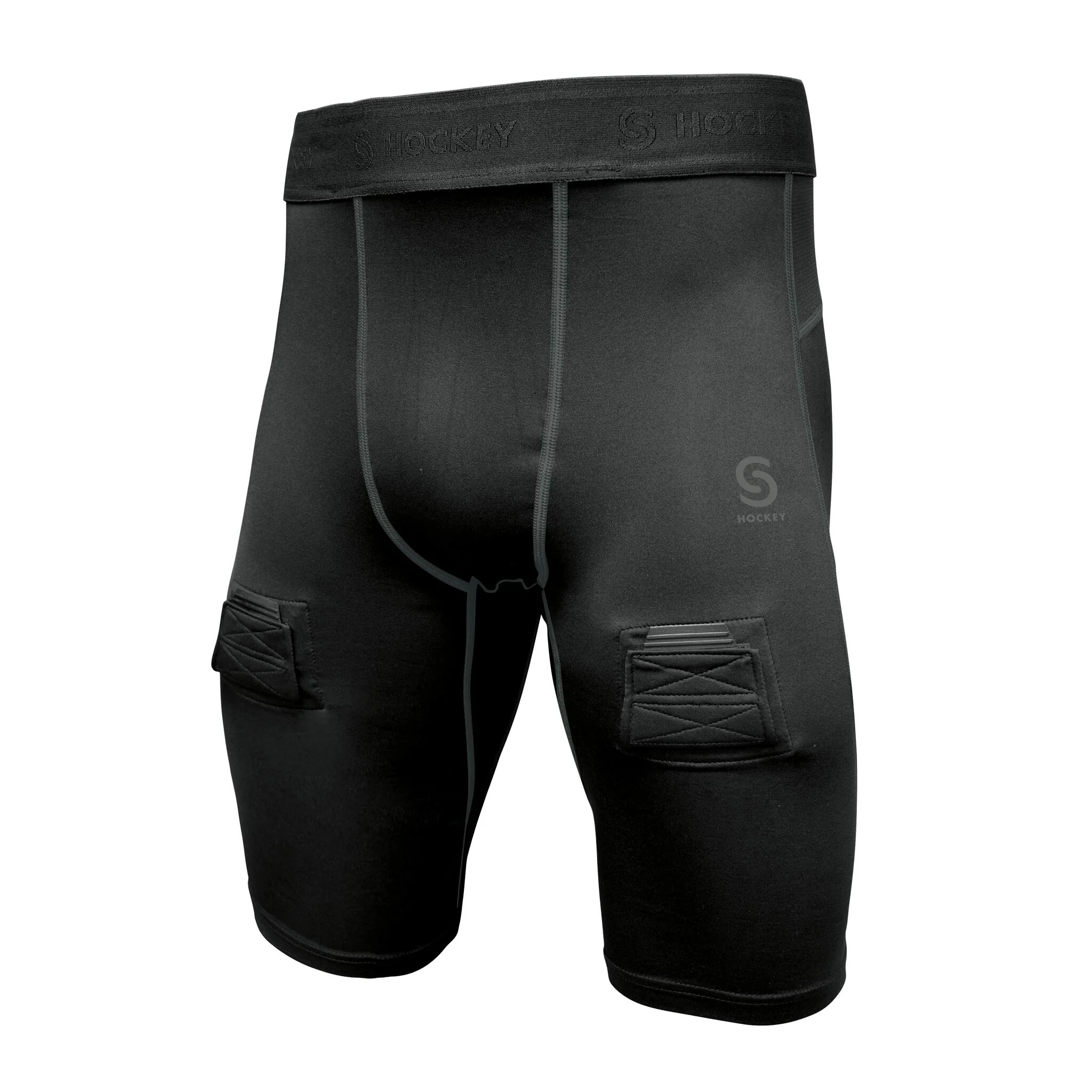S-Hockey Junior Boys' Compression Base Layer Jock Shorts