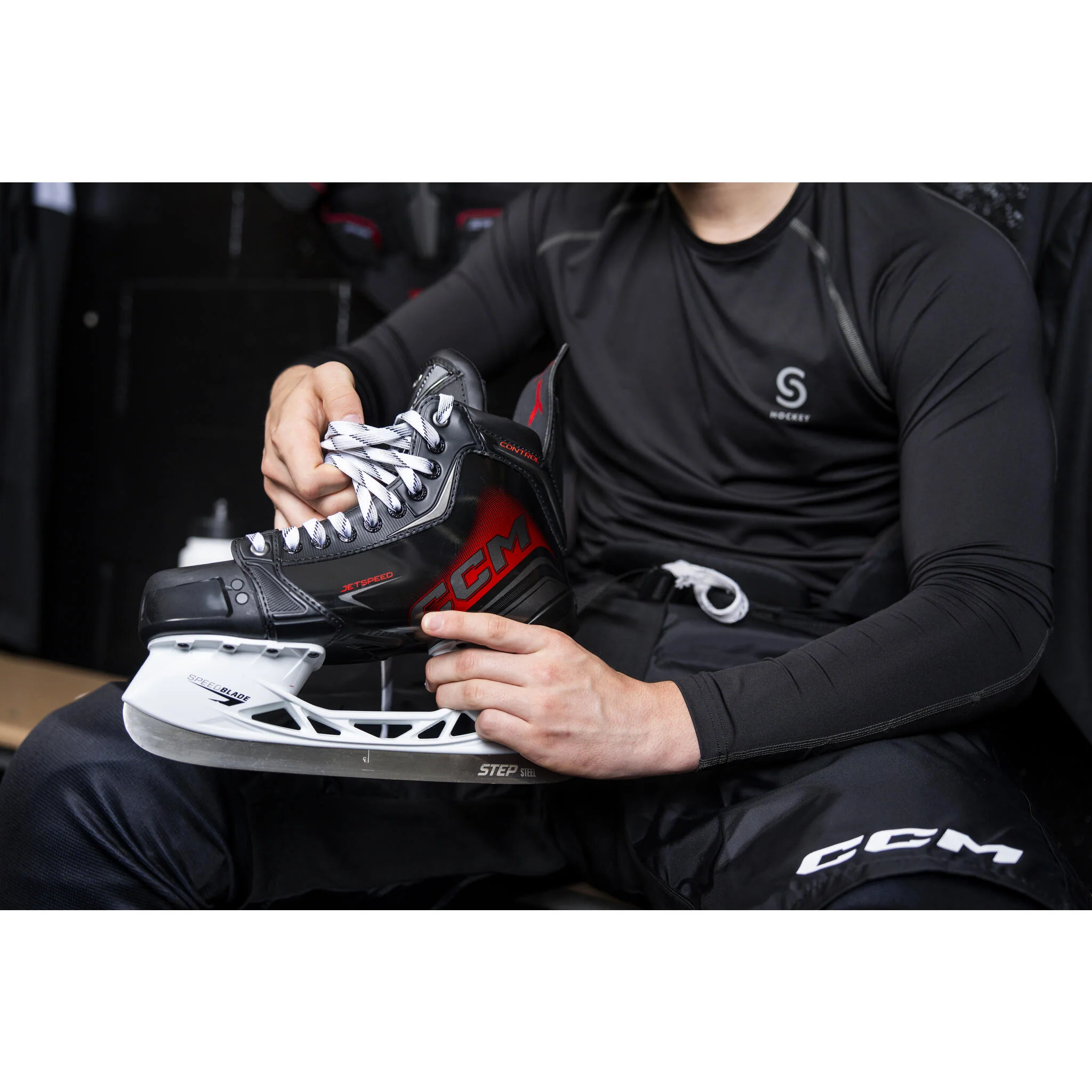 S-Hockey Junior Boys' Fitted Base Layer Top - Image 4