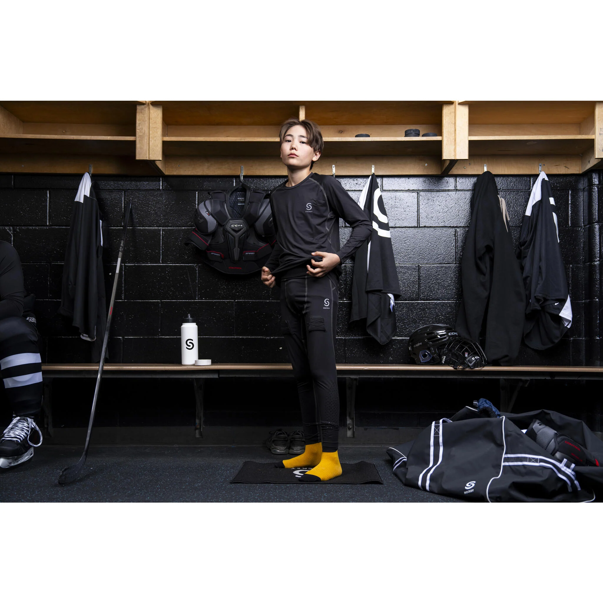 S-Hockey Junior Unisex Fitted Baselayer Set - 2-Piece - Image 2