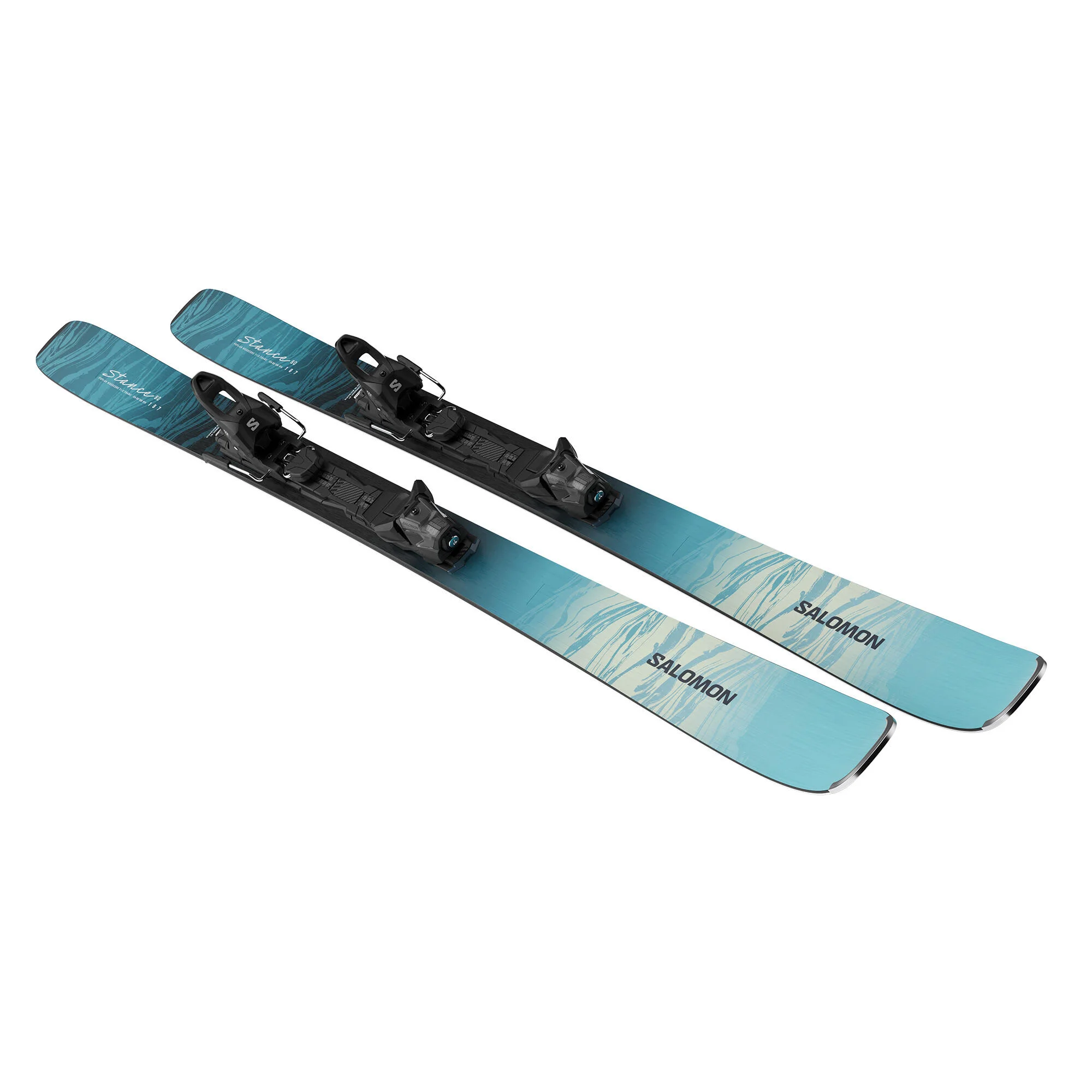 Salomon E Stance W 80 + M10 GW L80 Women's Alpine Ski Set - Image 4