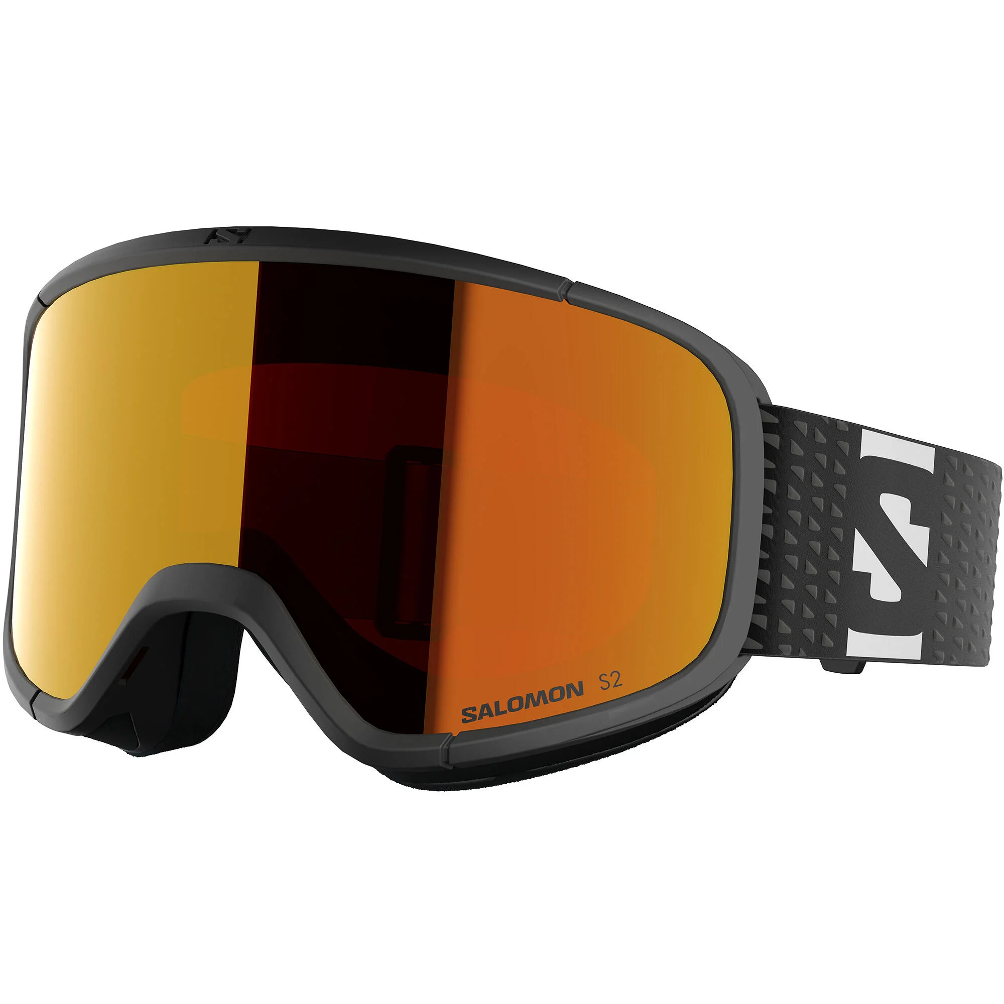 Salomon Lumi Junior Ski Goggles - Black/Mid Red