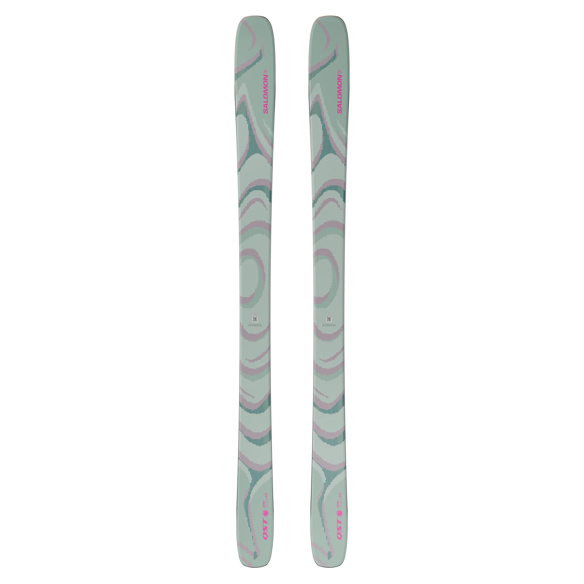 Salomon QST 100 Alpine Skis - Green/Nirvana