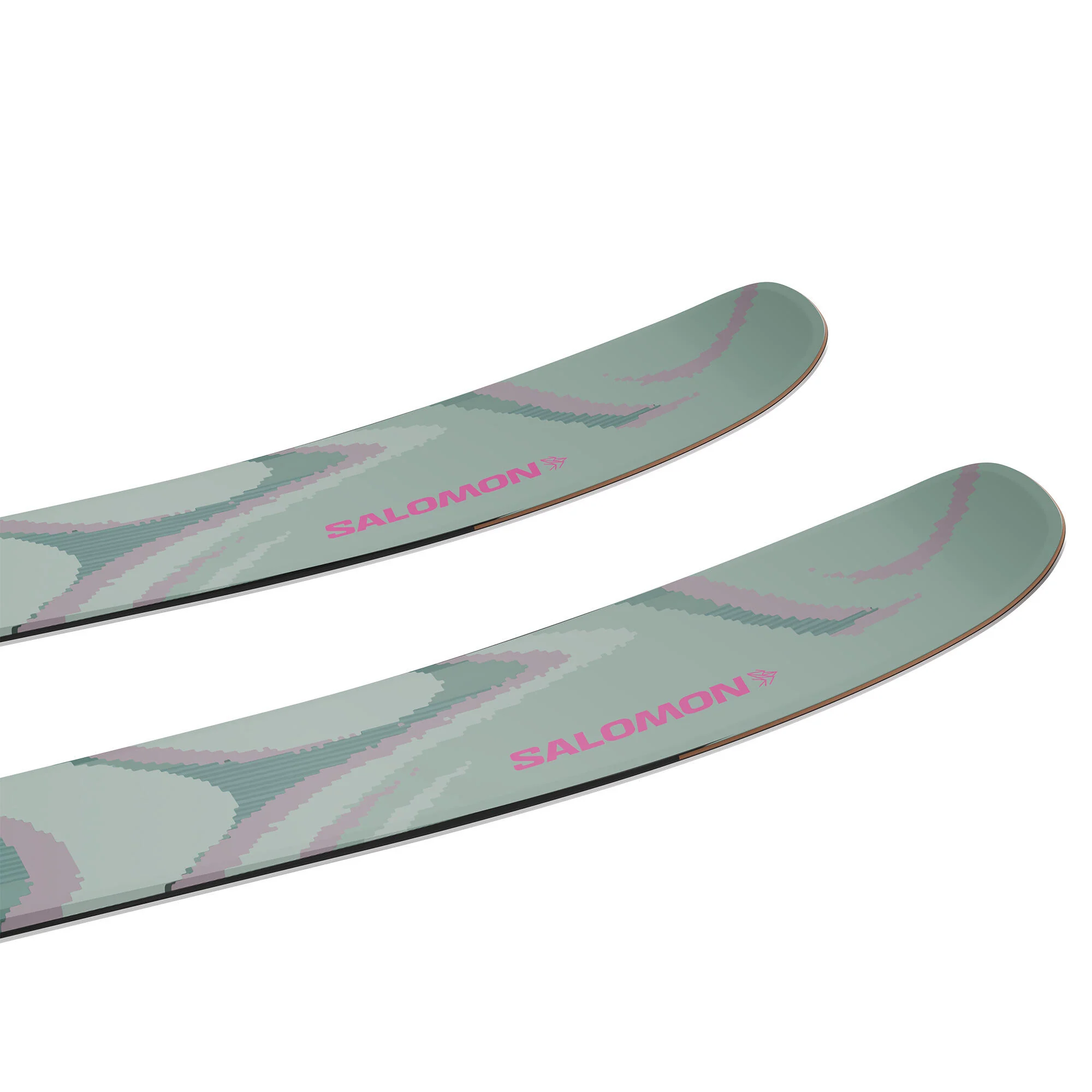 Salomon QST 100 Alpine Skis - Green/Nirvana - Image 6