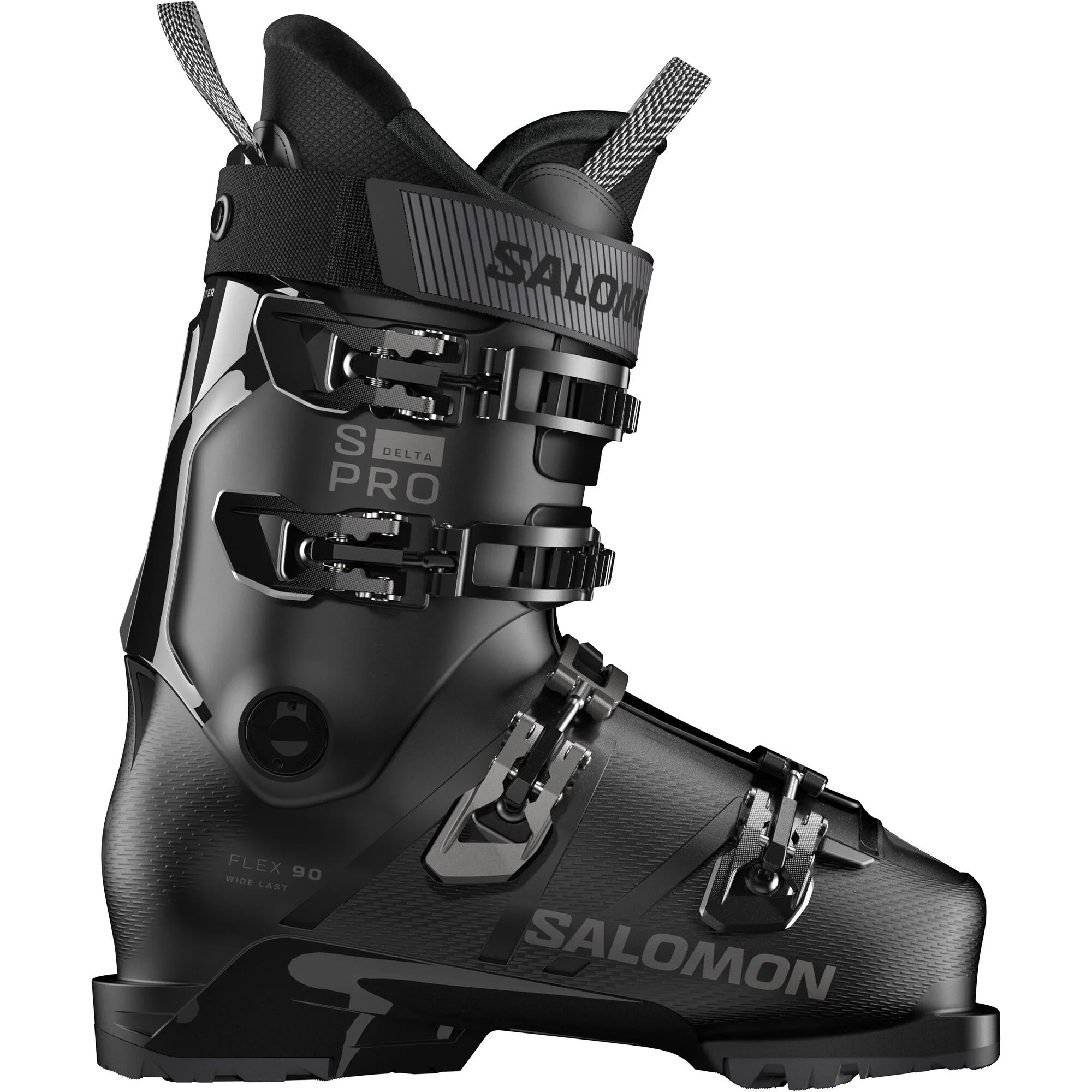 Salomon S/Pro Delta 90 Men's Alpine Ski Boots - Black/Dark Grey Metallic