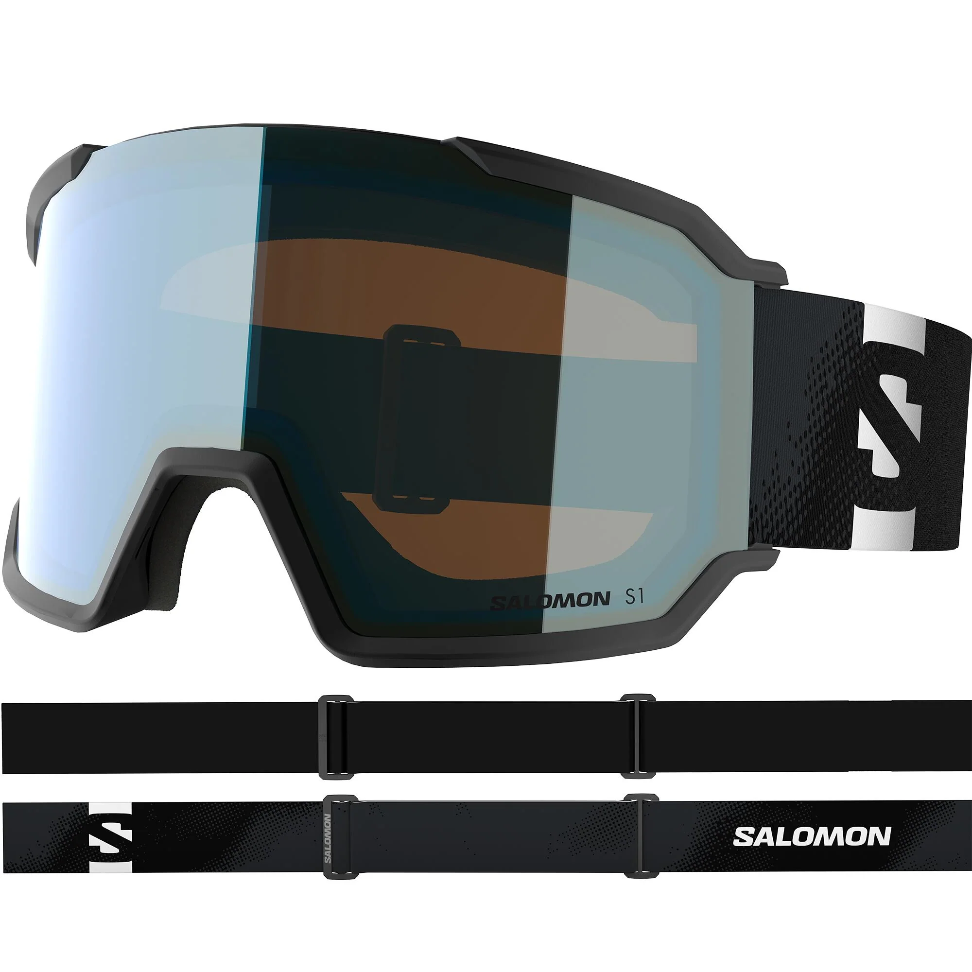 Salomon S/View 3 ML Ski Goggles - Black/Light Blue