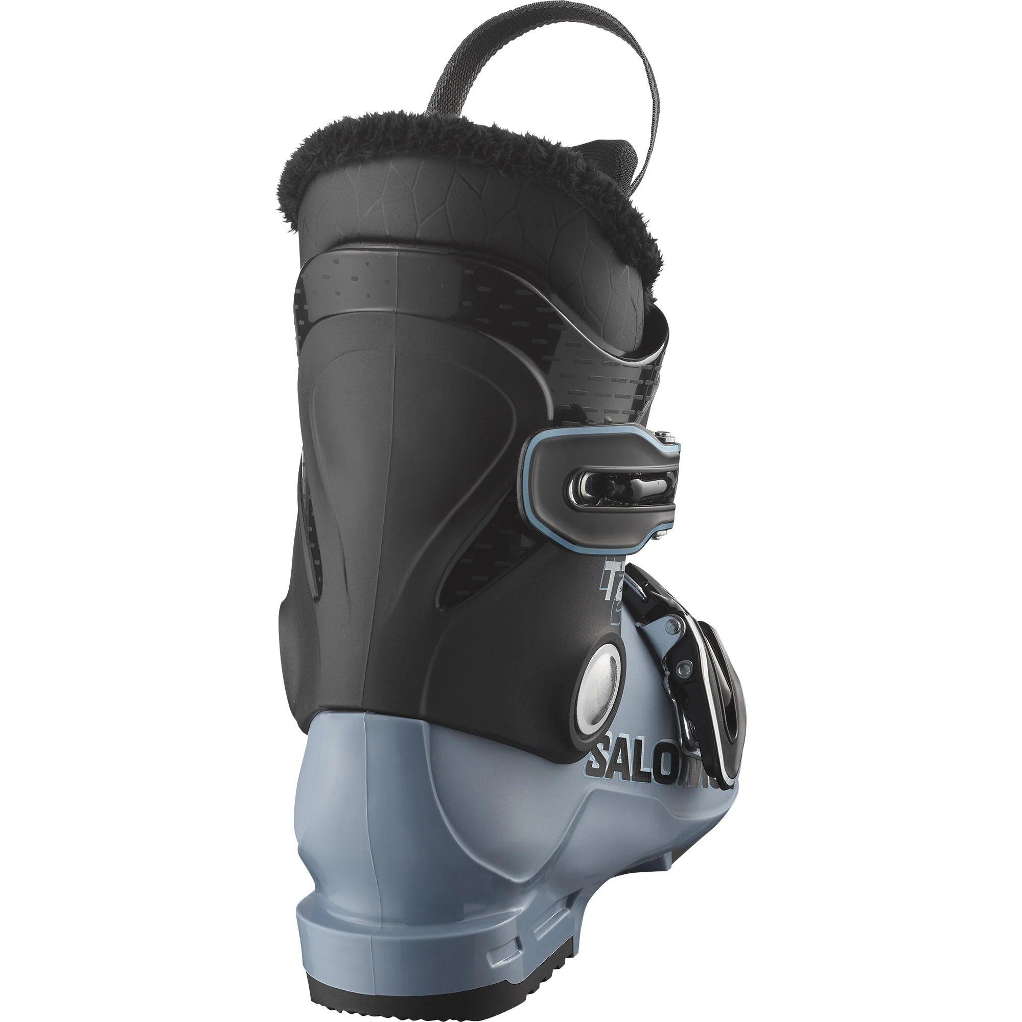 Salomon T2 RT Junior Ski Boots - Black/Copen Blue/White - Image 2