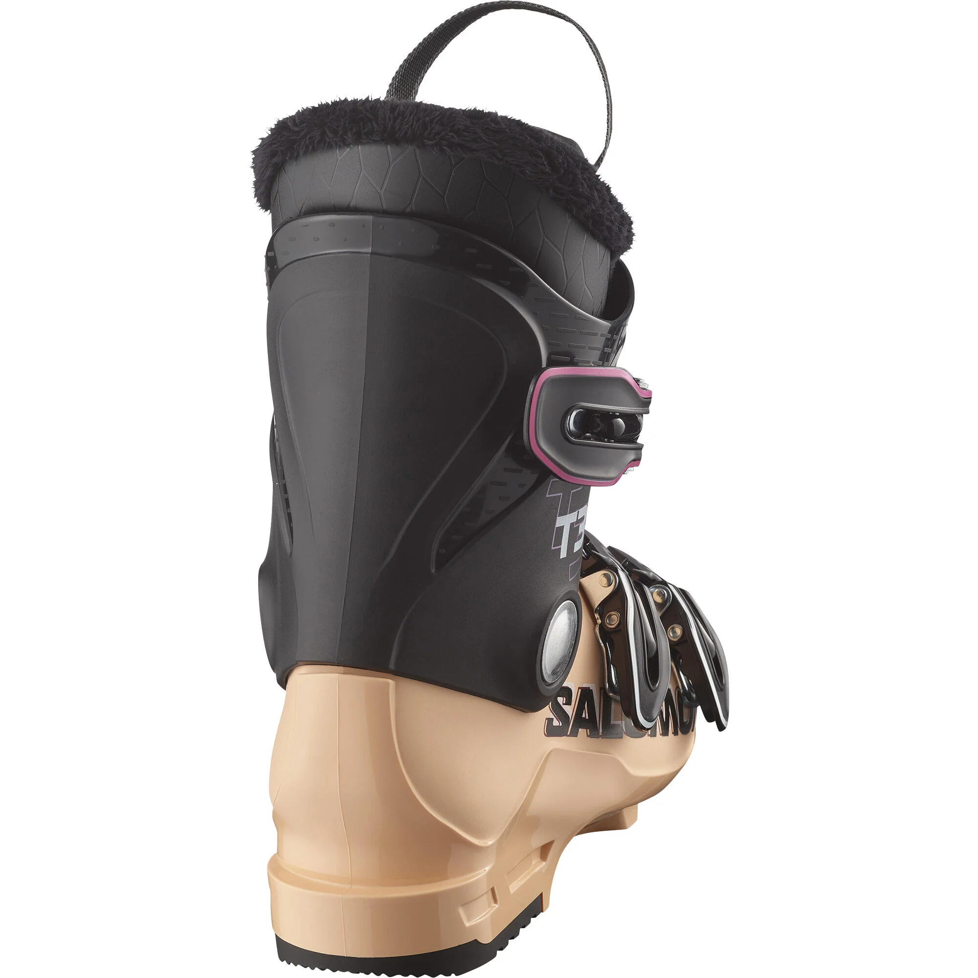 Salomon T3 RT Junior Alpine Ski Boots - Black/Copen Blue - Image 2