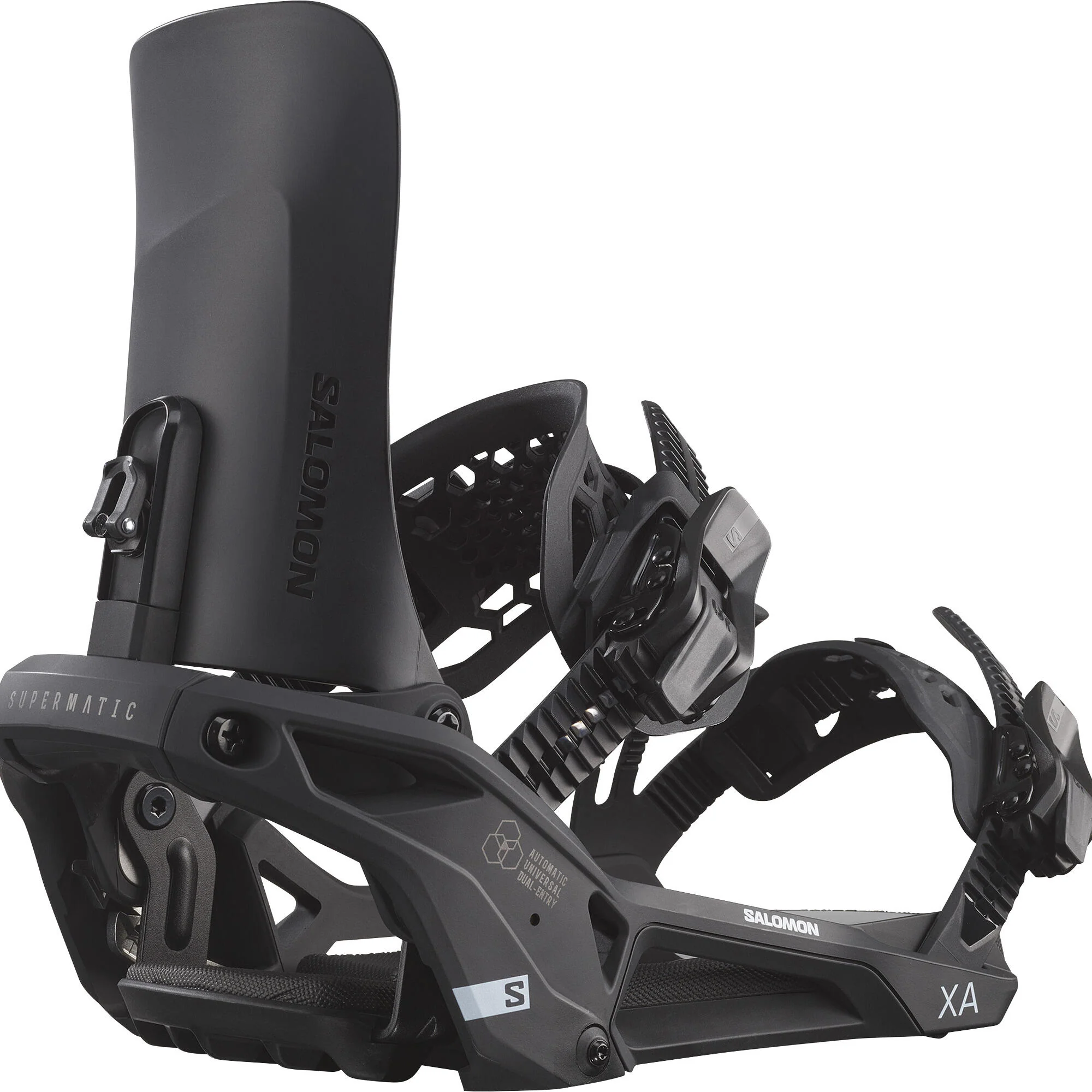 Salomon XA Supermatic Snowboard Bindings (2026) - Black - Image 2
