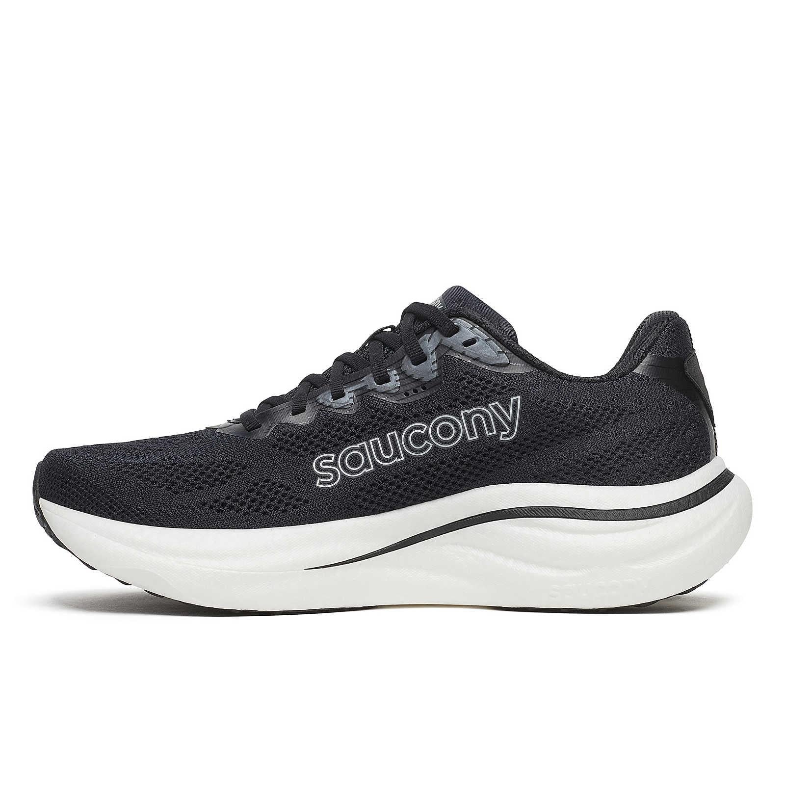Saucony Ride 19 Men's Running Shoes - Black/Silver - Image 4