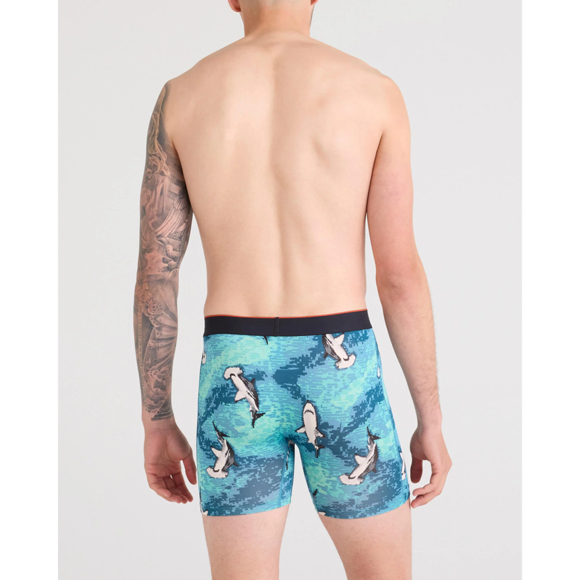 Saxx Multi-Sport Mesh Boxer Brief - Hammerhead Camo/Aqua - Image 4