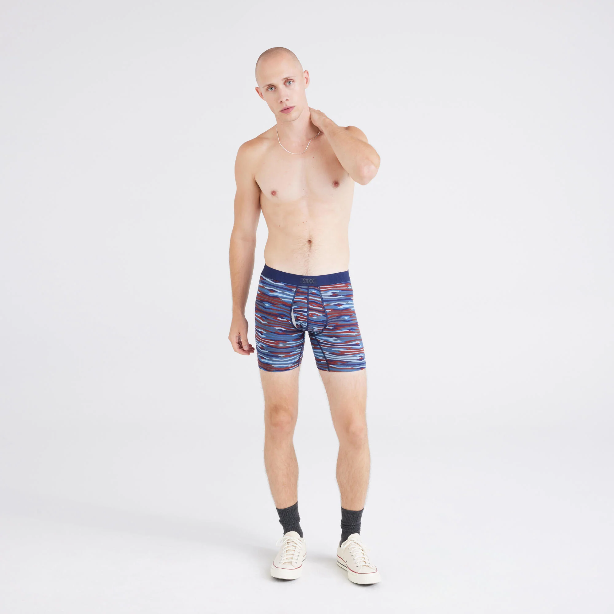 Saxx Vibe Xtra Super Soft Boxer Brief - 2-Pack - Rough Terrain/Black - Image 2