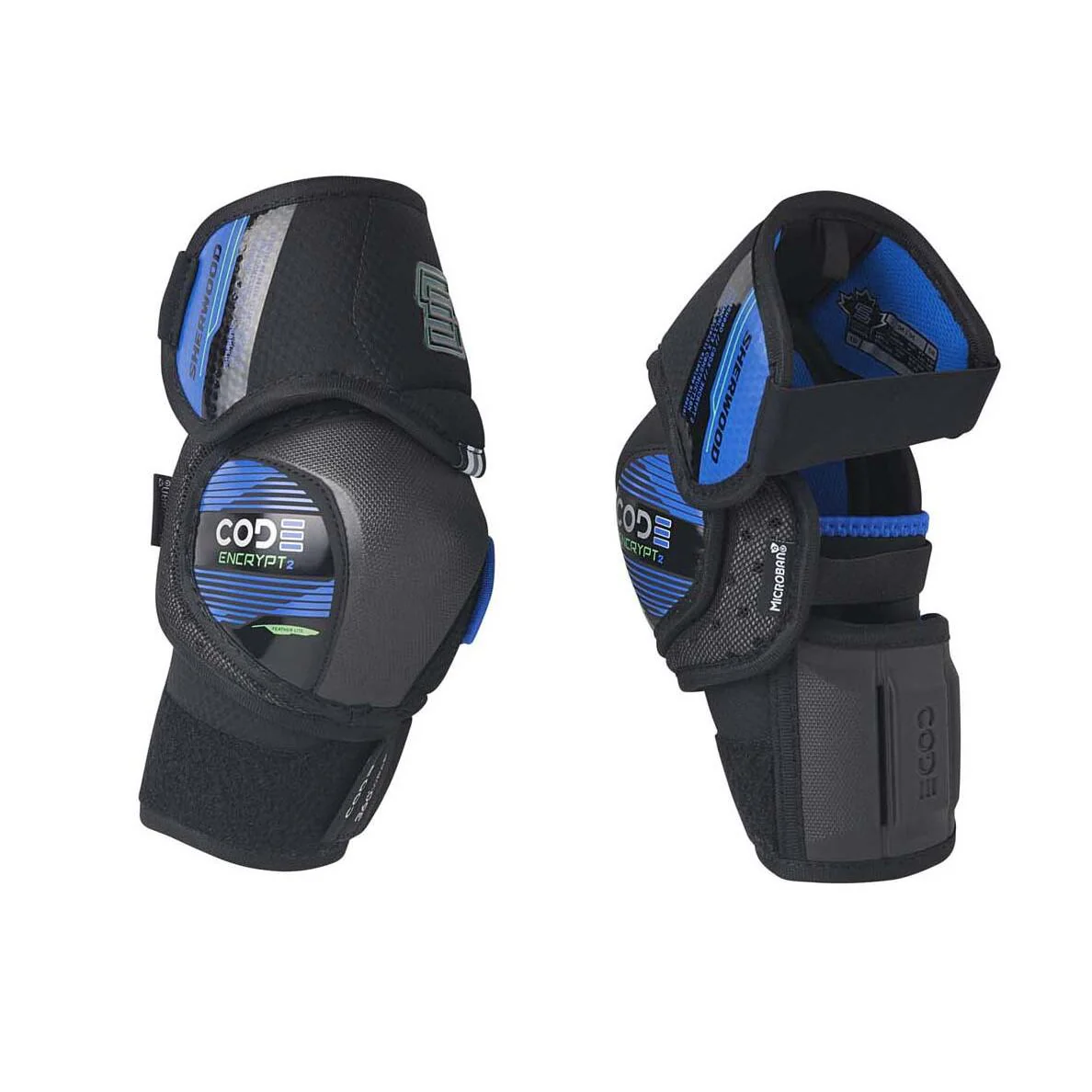 Sherwood Code Encrypt 2 Junior Hockey Elbow Pads - Image 2