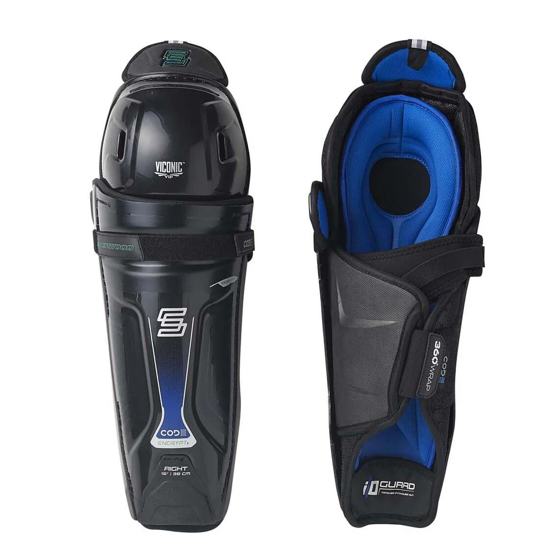 Sherwood Code Encrypt 2 Junior Hockey Shin Guards