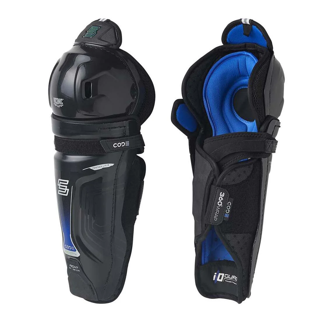 Sherwood Code Encrypt 2 Junior Hockey Shin Guards - Image 2