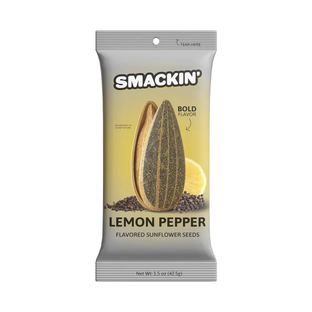 Smackin' Lemon Pepper Sunflower Seeds - 1.5 oz