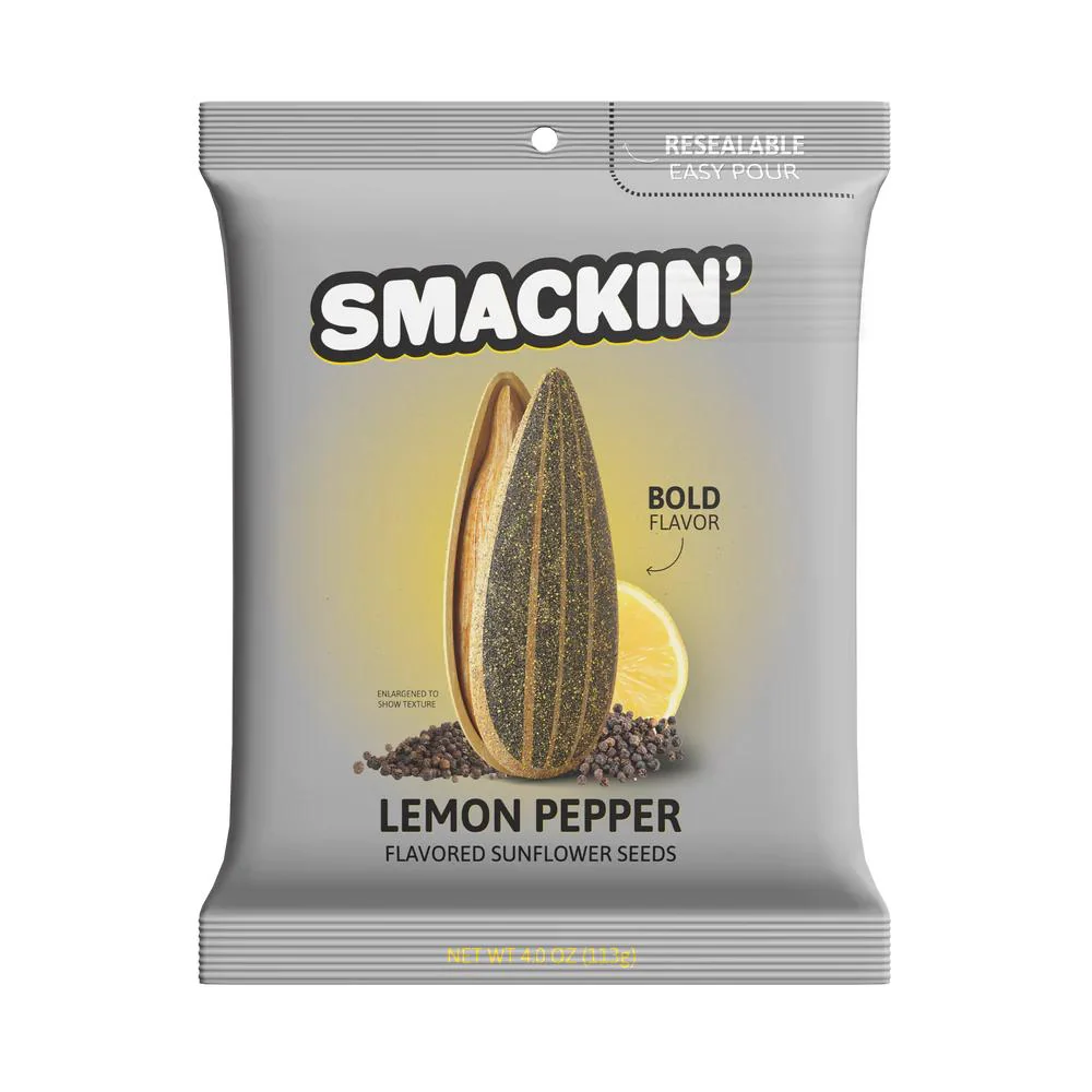 Smackin' Lemon Pepper Sunflower Seeds - 4 oz