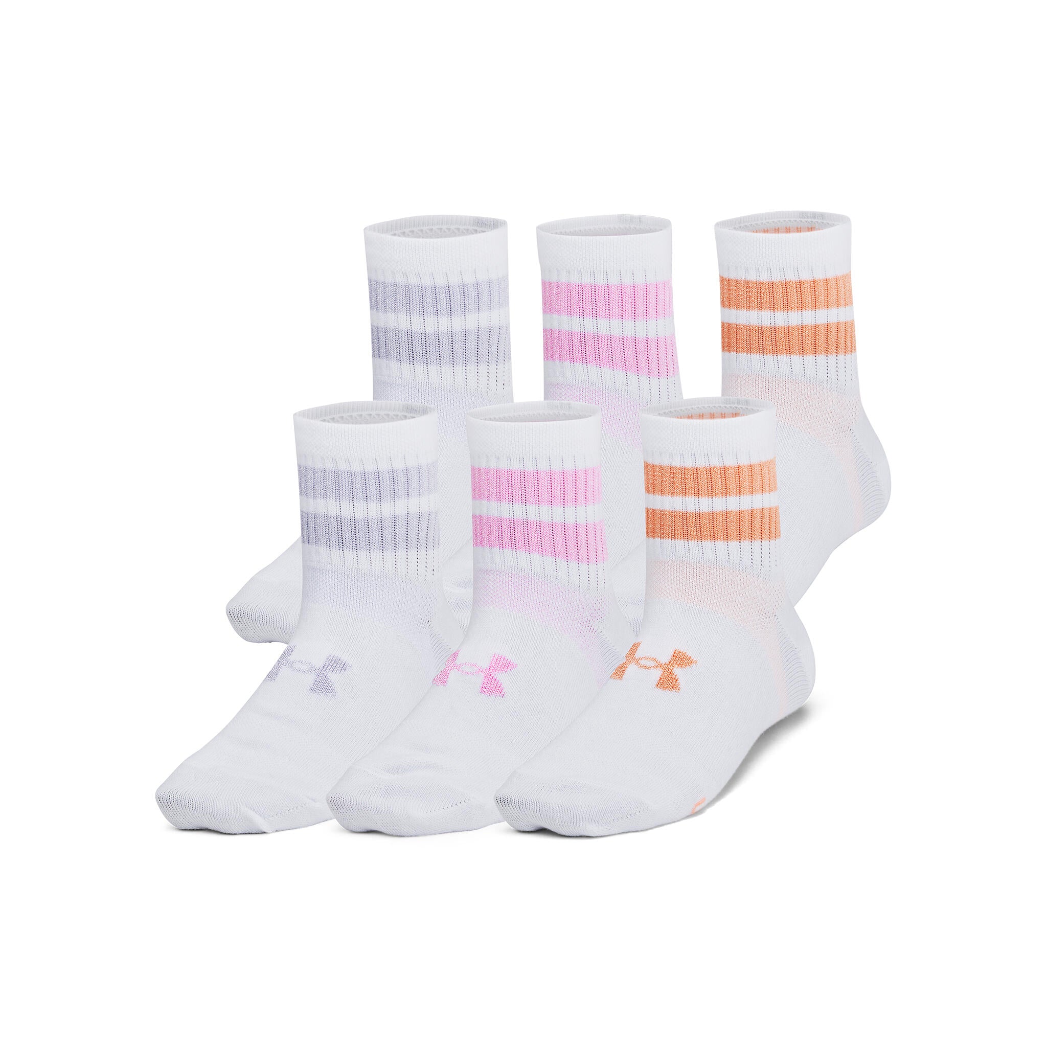 Under Armour UA Essential Quarter Youth Socks - 6 pack - Image 2