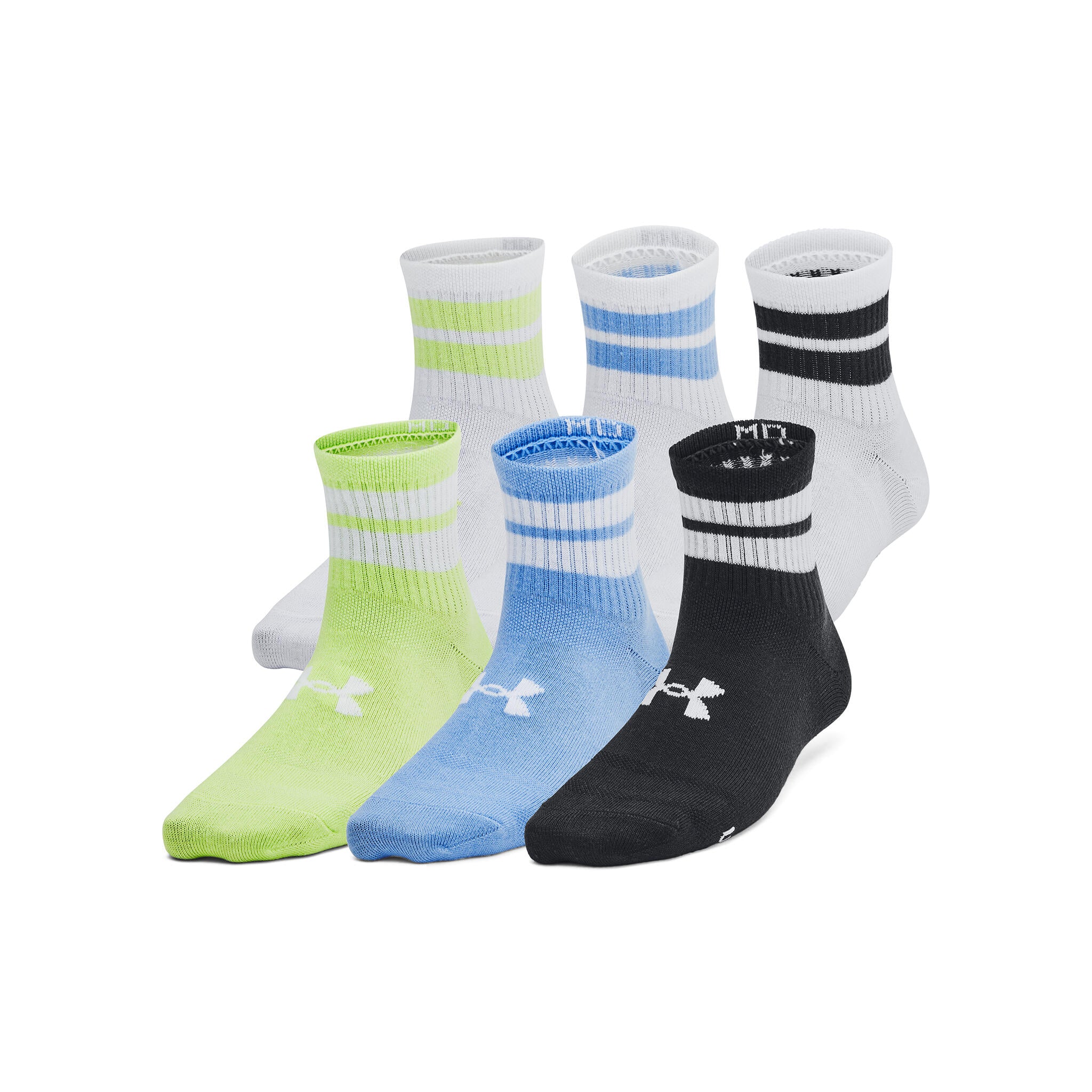 Under Armour UA Essential Quarter Youth Socks - 6 pack - Image 3