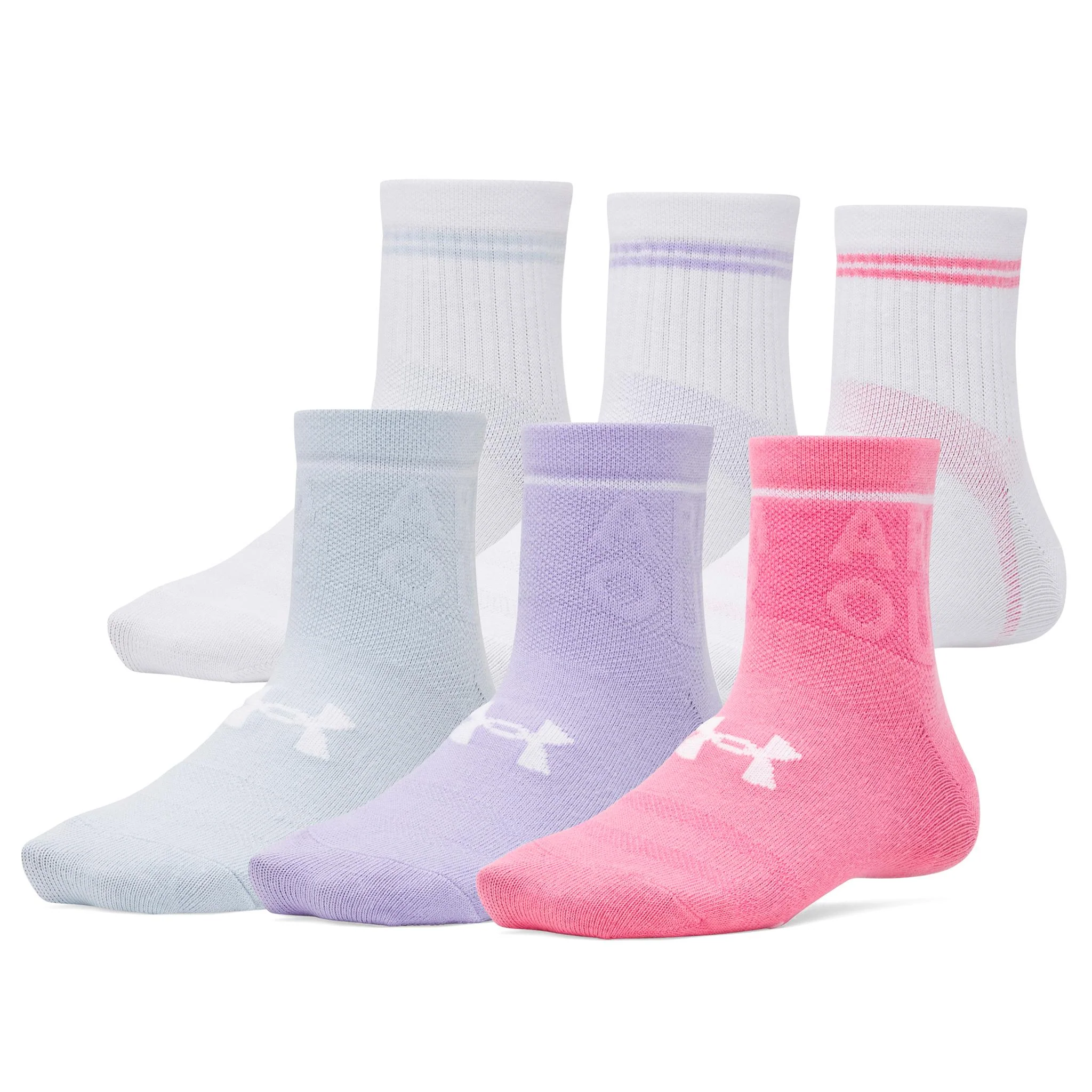 Under Armour UA Essential Quarter Youth Socks - 6 pack - Image 5