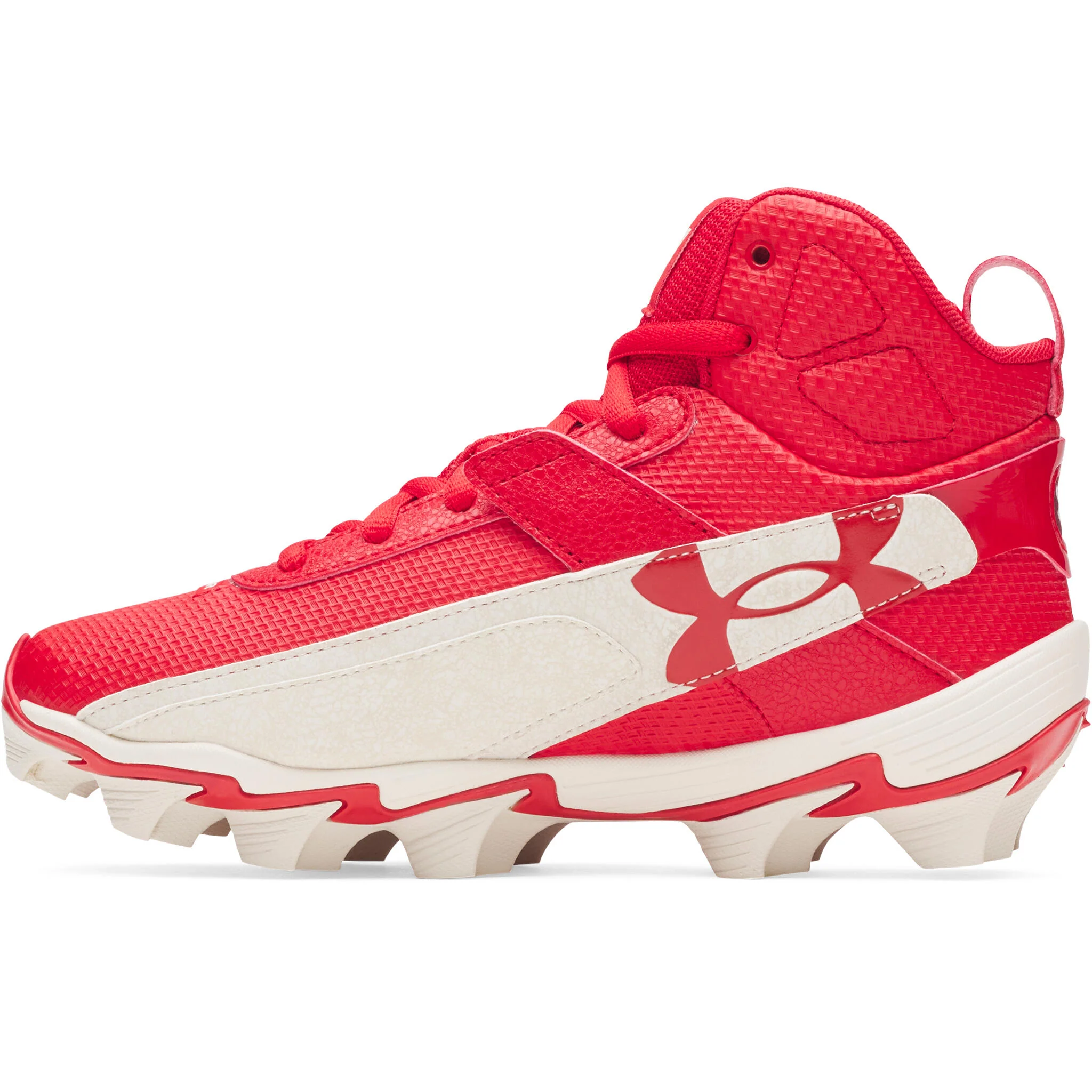 Under Armour Harper 10 RM Jr. Boys' Baseball Cleats - Red/Stone/Red - Image 2