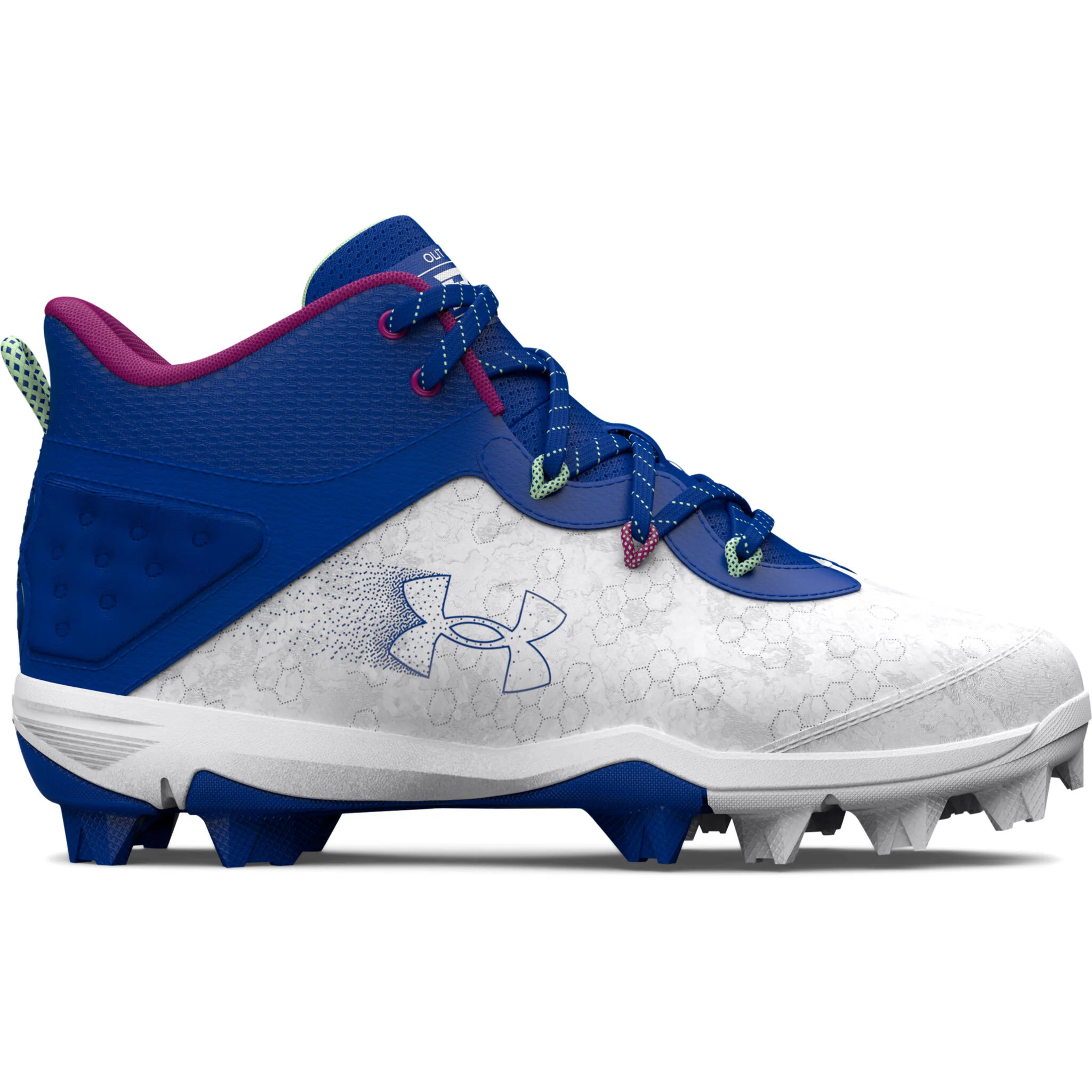 Under Armour Harper 8 RM Mid Boys Junior Baseball Cleats