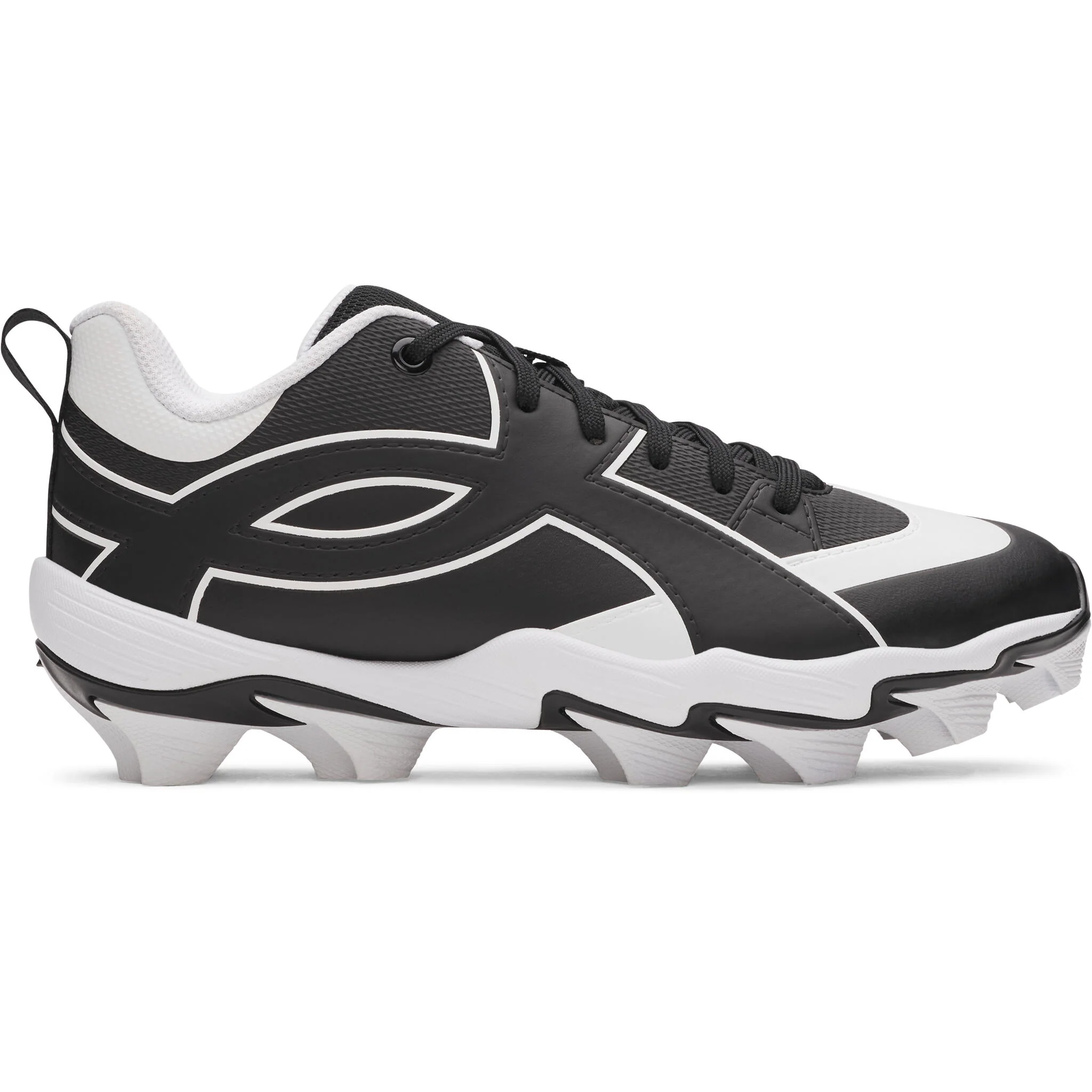 Under Armour Leadoff Icon Low RM Jr. Boys' Baseball Cleats - Black/White