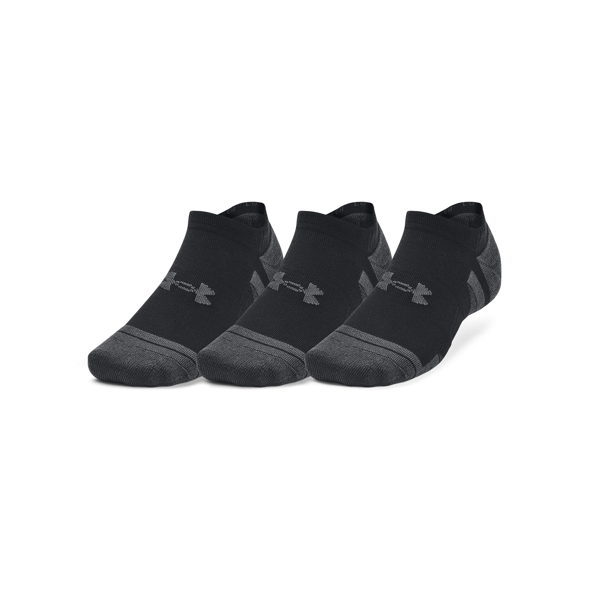 Under Armour Performance Tech No Show Unisex Socks - 3 Pack - Image 3