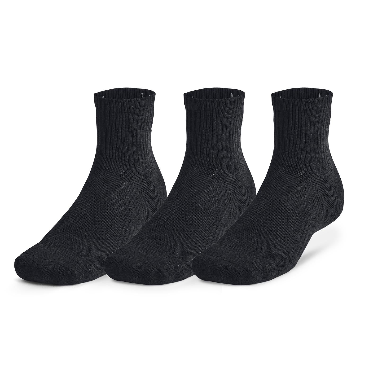 Under Armour Training Cotton Unisex Quarter Socks - 3 Pack - Image 3